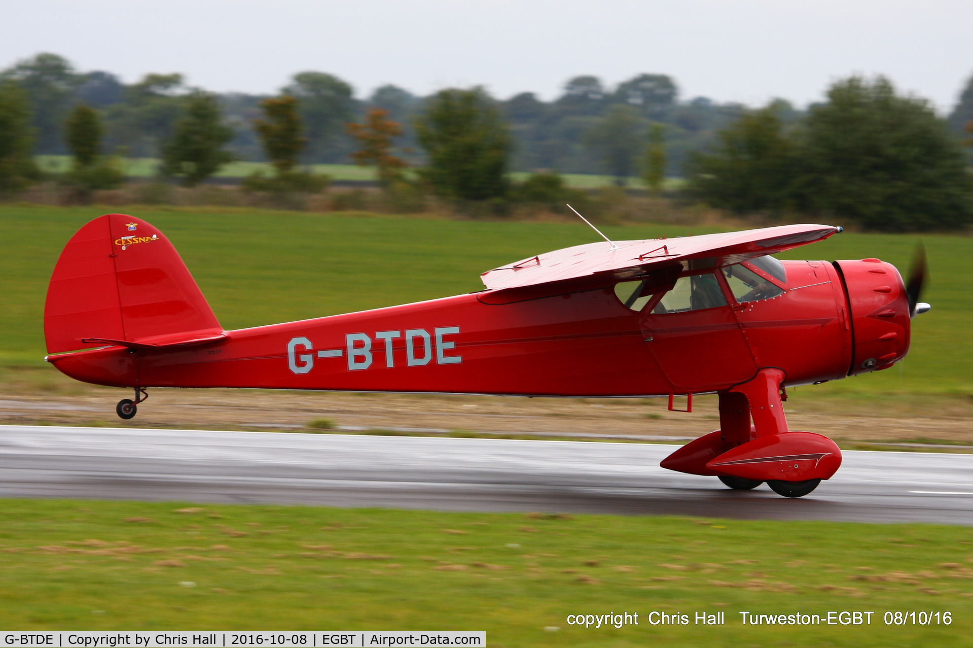 G-BTDE, 1940 Cessna C-165 Airmaster C/N 551, at Turweston