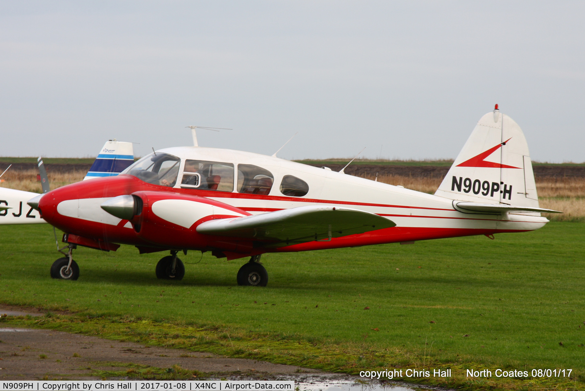 N909PH, Piper PA-23-160 Apache C/N 23-1800, at the Brass Monkey fly in, North Coates