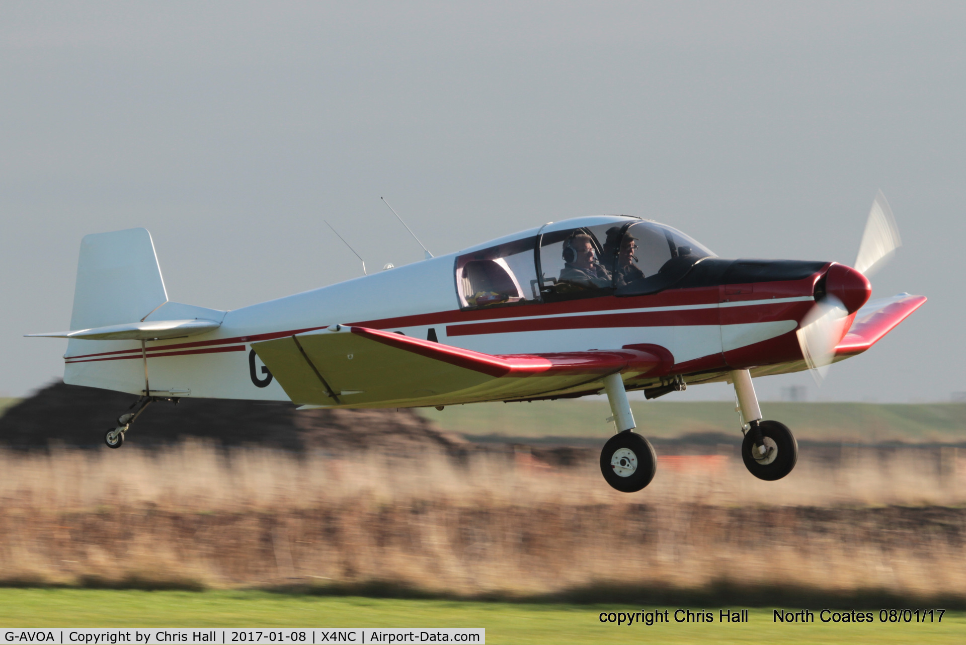 G-AVOA, 1961 SAN Jodel DR-1050 Ambassadeur C/N 195, at the Brass Monkey fly in, North Coates