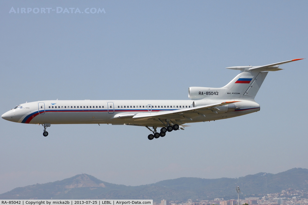 RA-85042, 2012 Tupolev Tu-154M C/N 12A0998, Landing