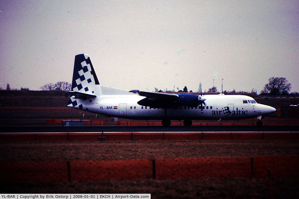 YL-BAR, 1989 Fokker 50 C/N 20149, YL-BAR in CPH MAR99