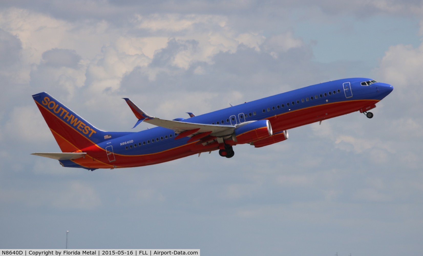 N8640D, 2014 Boeing 737-8H4 C/N 60084, Southwest