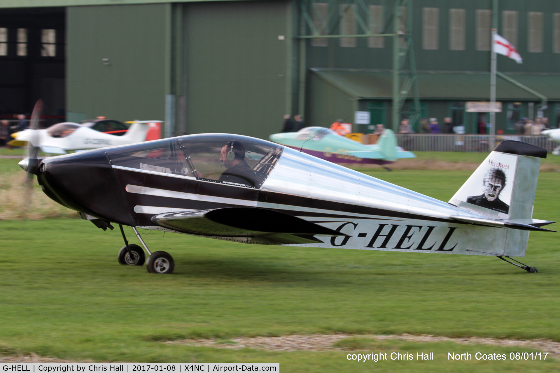 G-HELL, 2015 Sonex 3300 C/N LAA 337-15182, at the Brass Monkey fly in, North Coates