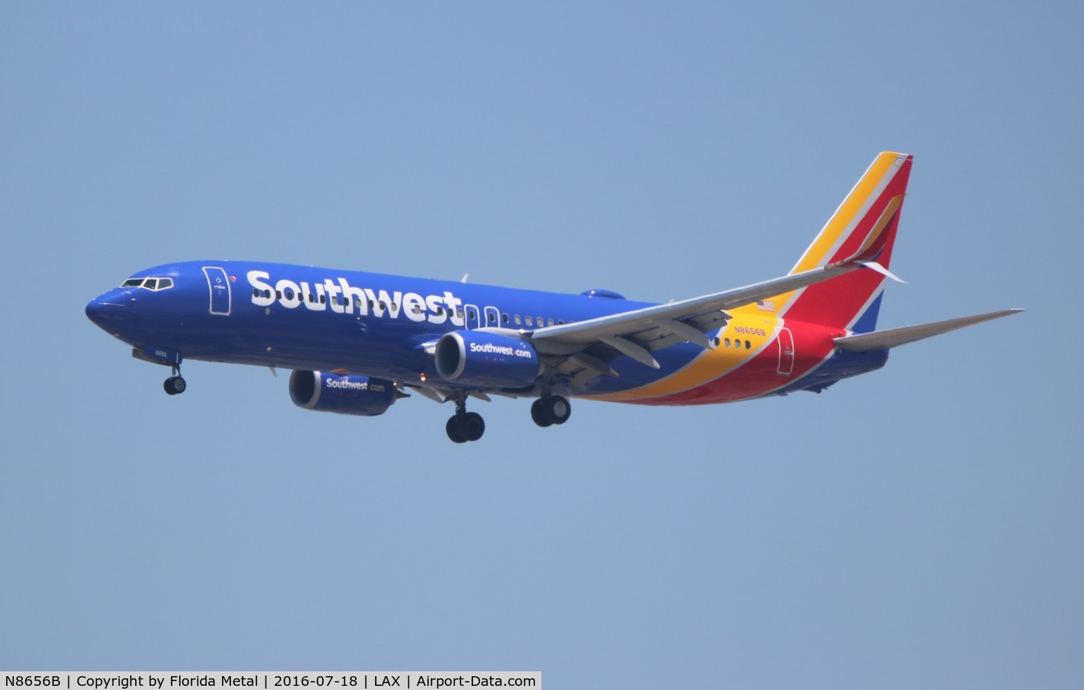 N8656B, 2014 Boeing 737-8H4 C/N 42530, Southwest