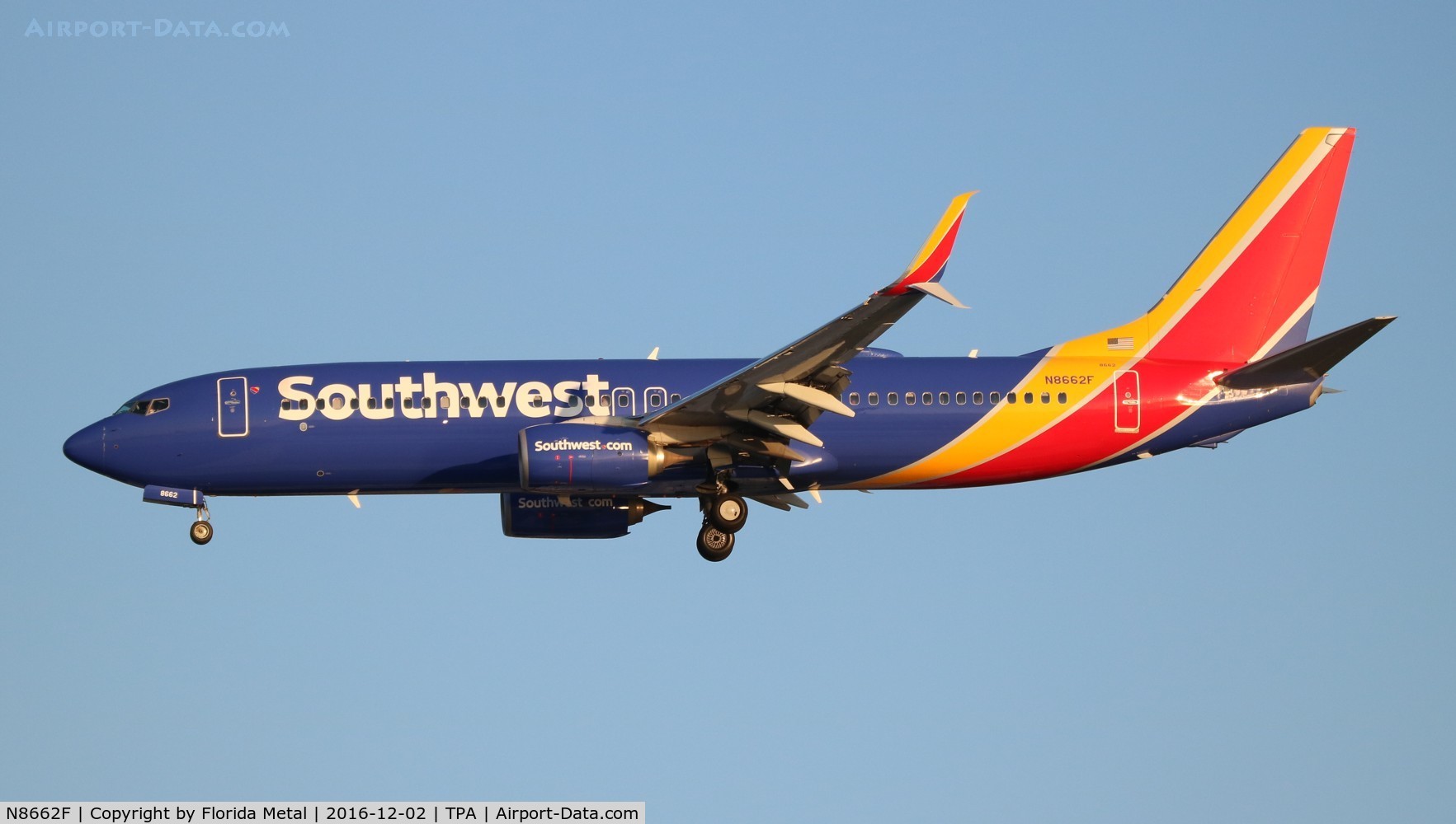 N8662F, 2015 Boeing 737-8H4 C/N 36936, Southwest