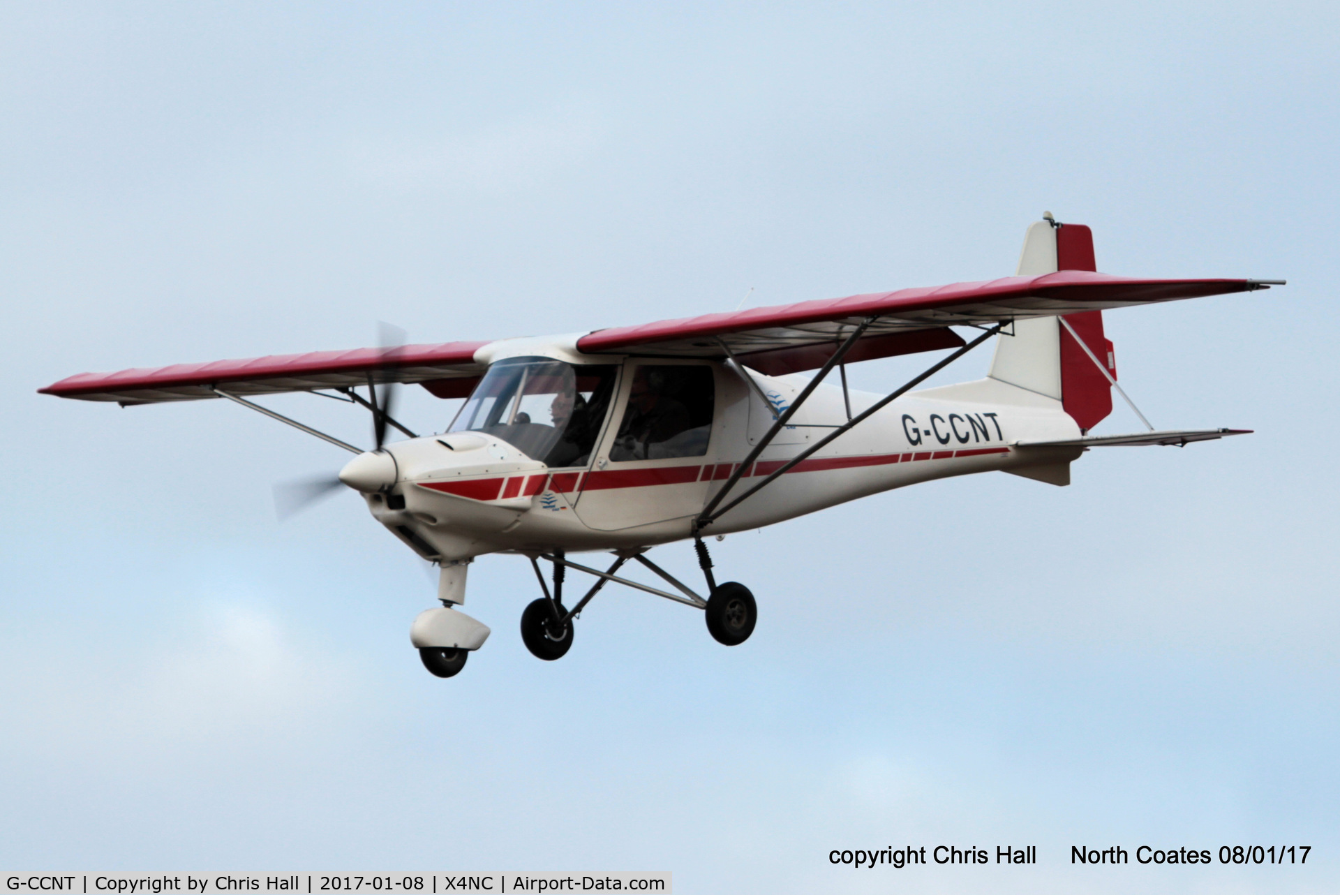 G-CCNT, 2003 Comco Ikarus C42 FB80 C/N 0311-6585, at the Brass Monkey fly in, North Coates