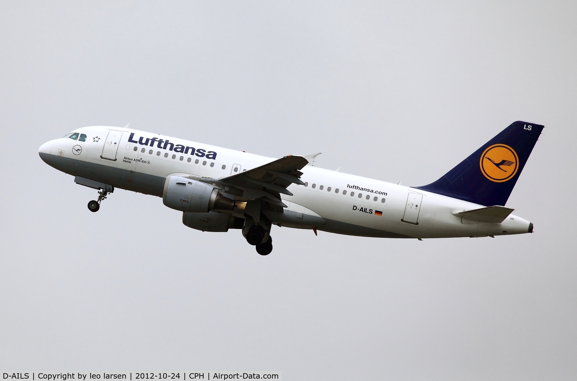 D-AILS, 1997 Airbus A319-114 C/N 729, Copenhagen 24.10.2012