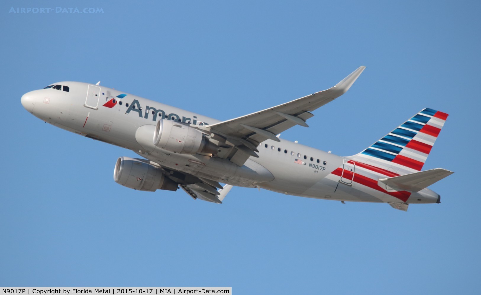 N9017P, 2014 Airbus A319-115 C/N 6085, American