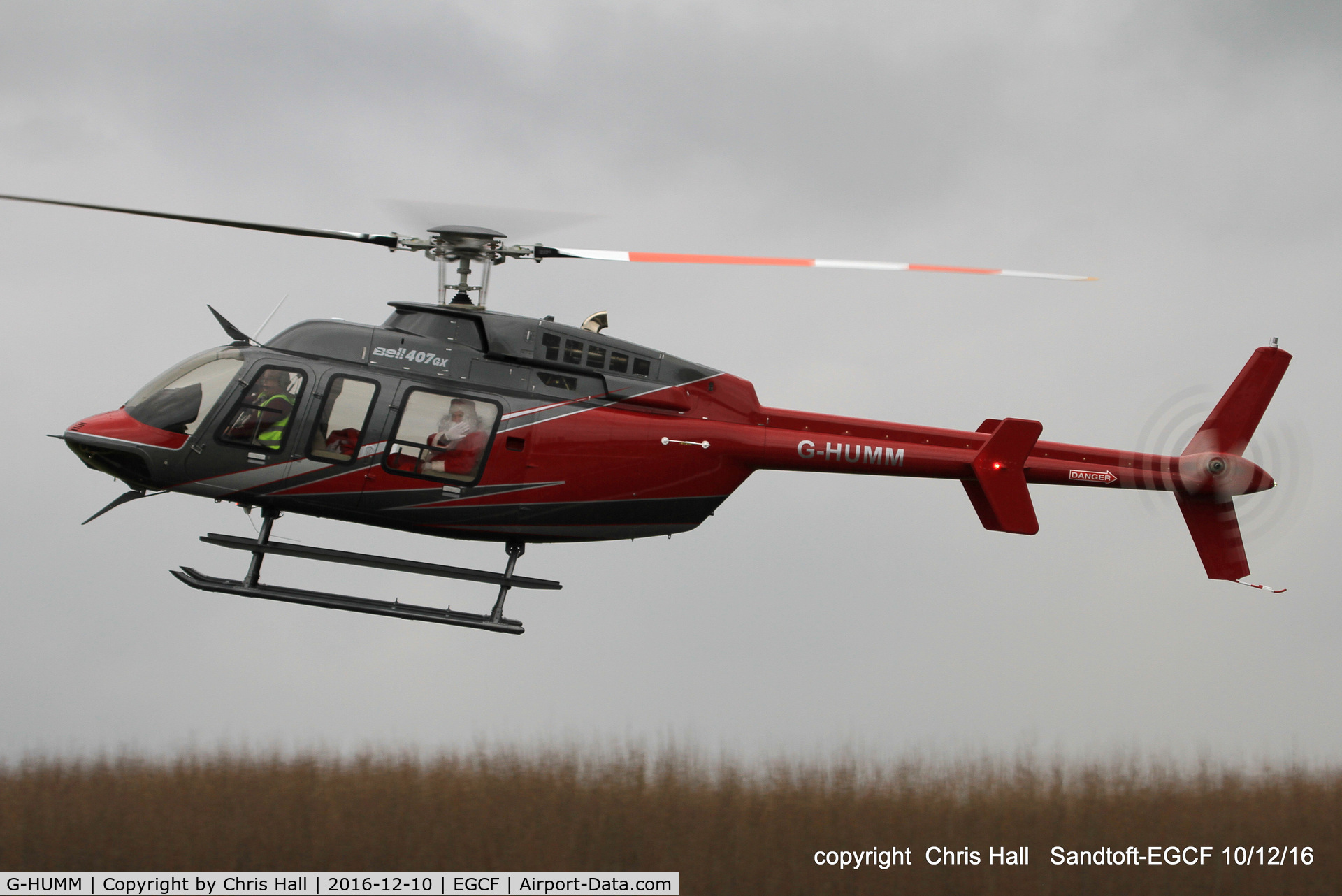 G-HUMM, 2016 Bell 407 C/N 54556, at Sandtoft