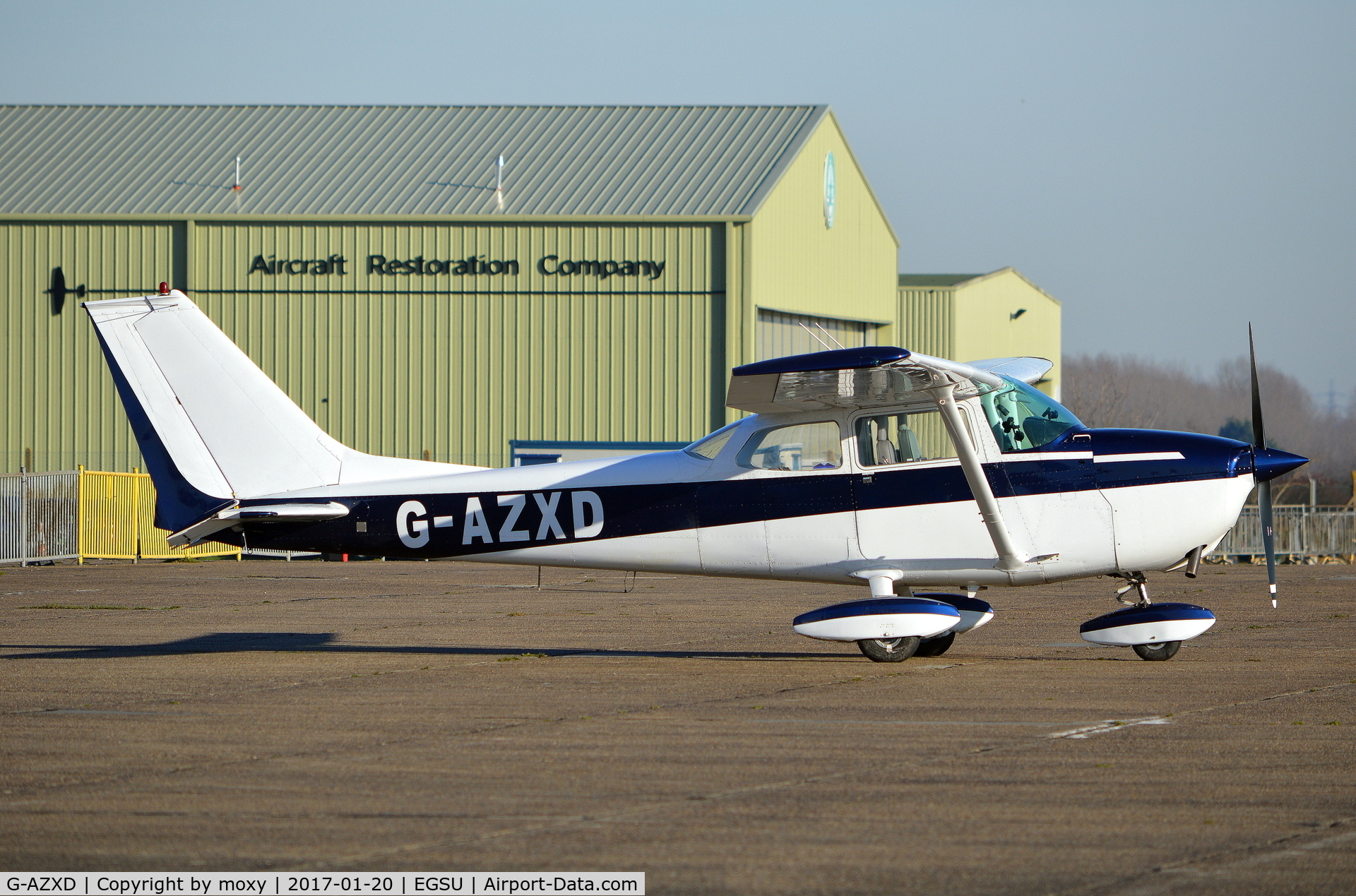 G-AZXD, 1972 Reims F172L Skyhawk C/N 0878, Reims F172L at Duxford.