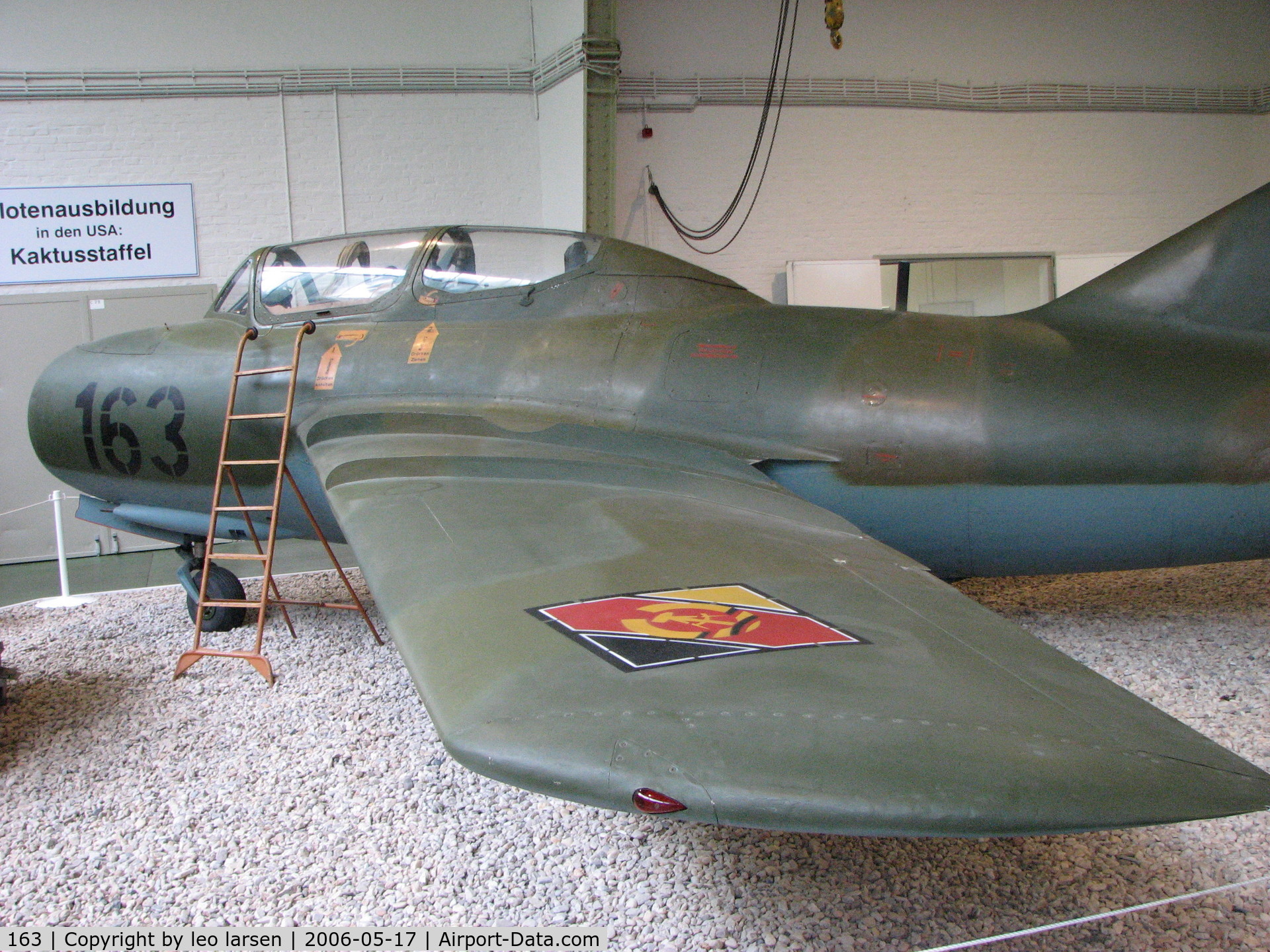 163, 1959 Mikoyan-Gurevich MiG-15 UTI C/N 922257, Berlin Gatow Museum 17.5.2006