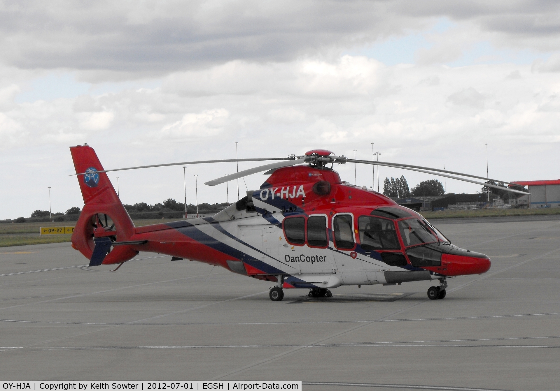 OY-HJA, 2009 Eurocopter EC-155B-1 C/N 6828, Norwich