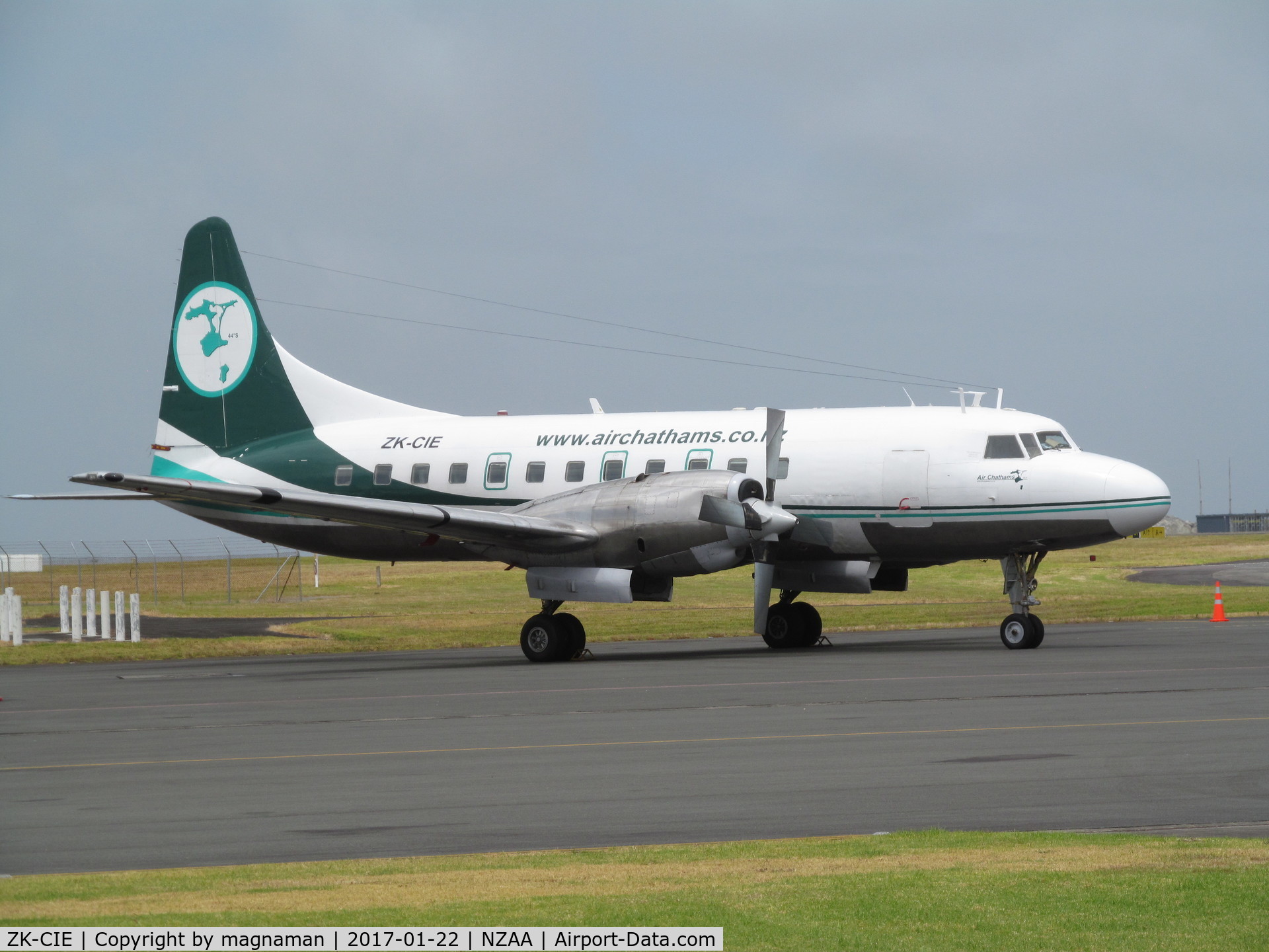 ZK-CIE, 1957 Convair 580 C/N 399, on convair apron - seen today along with CIB/CIC and CID