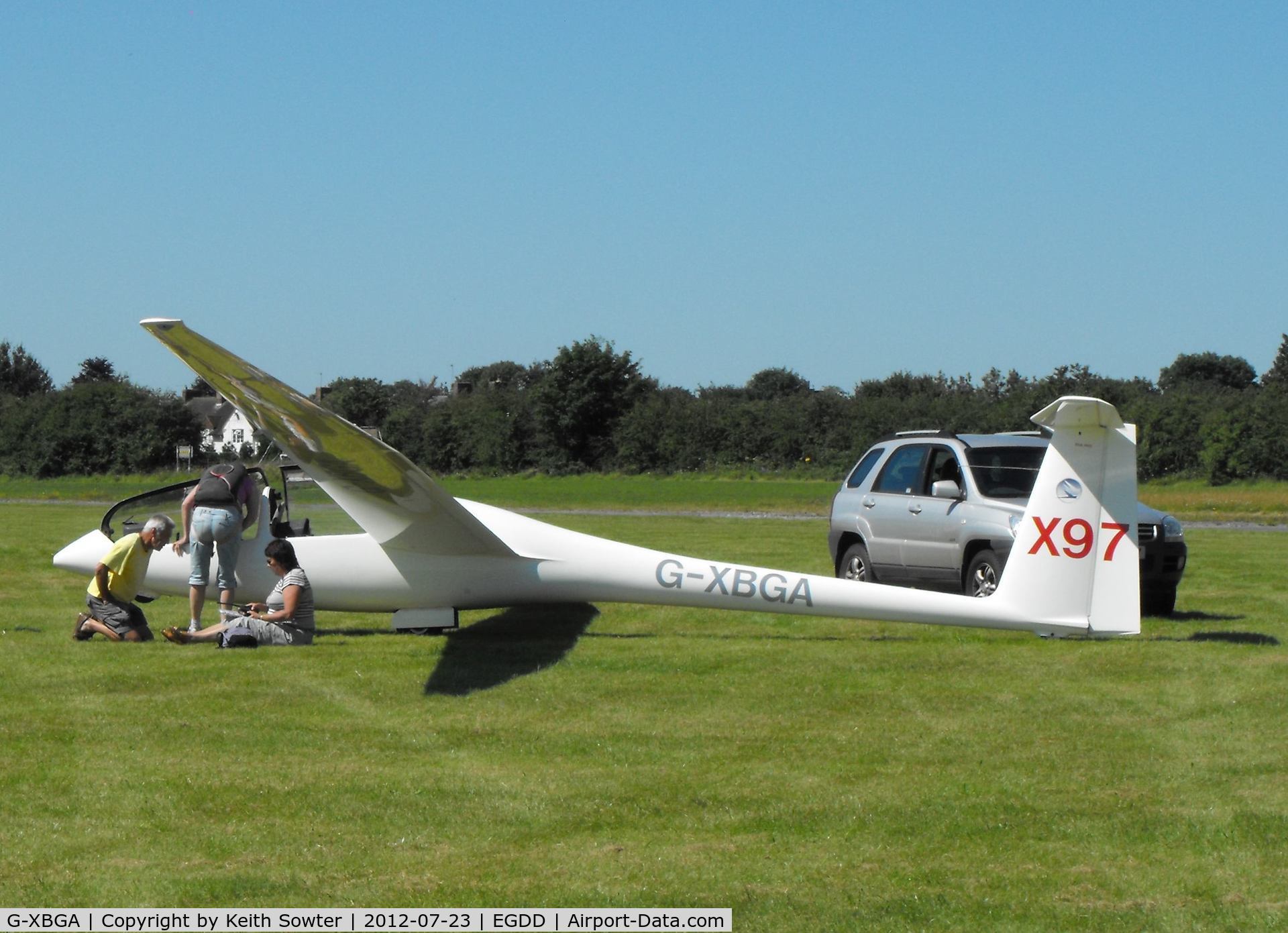 G-XBGA, Glaser-Dirks DG-500/22 Elan C/N SE71S12, Gliding competitor