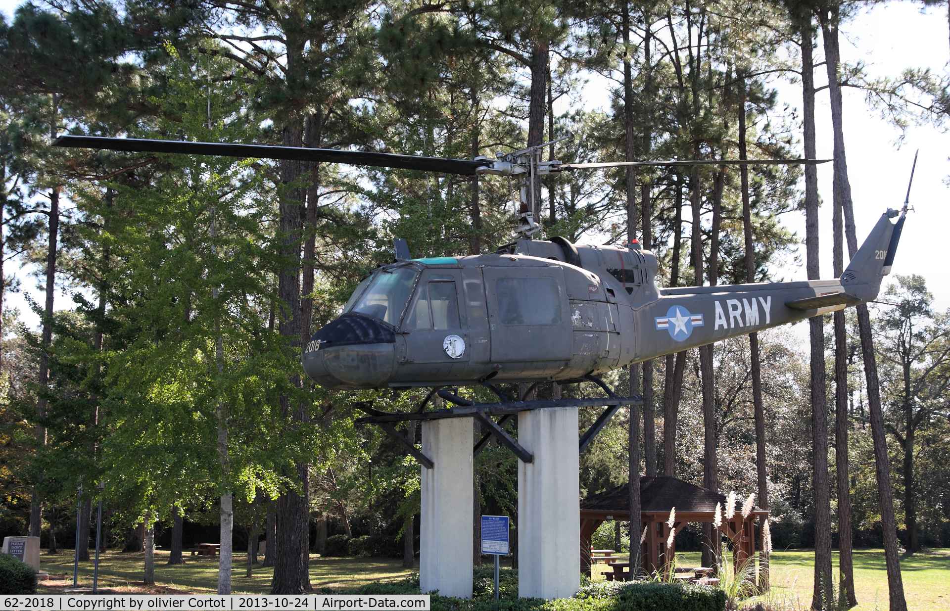 62-2018, 1962 Bell UH-1B Iroquois C/N 538, Alabama welcome center