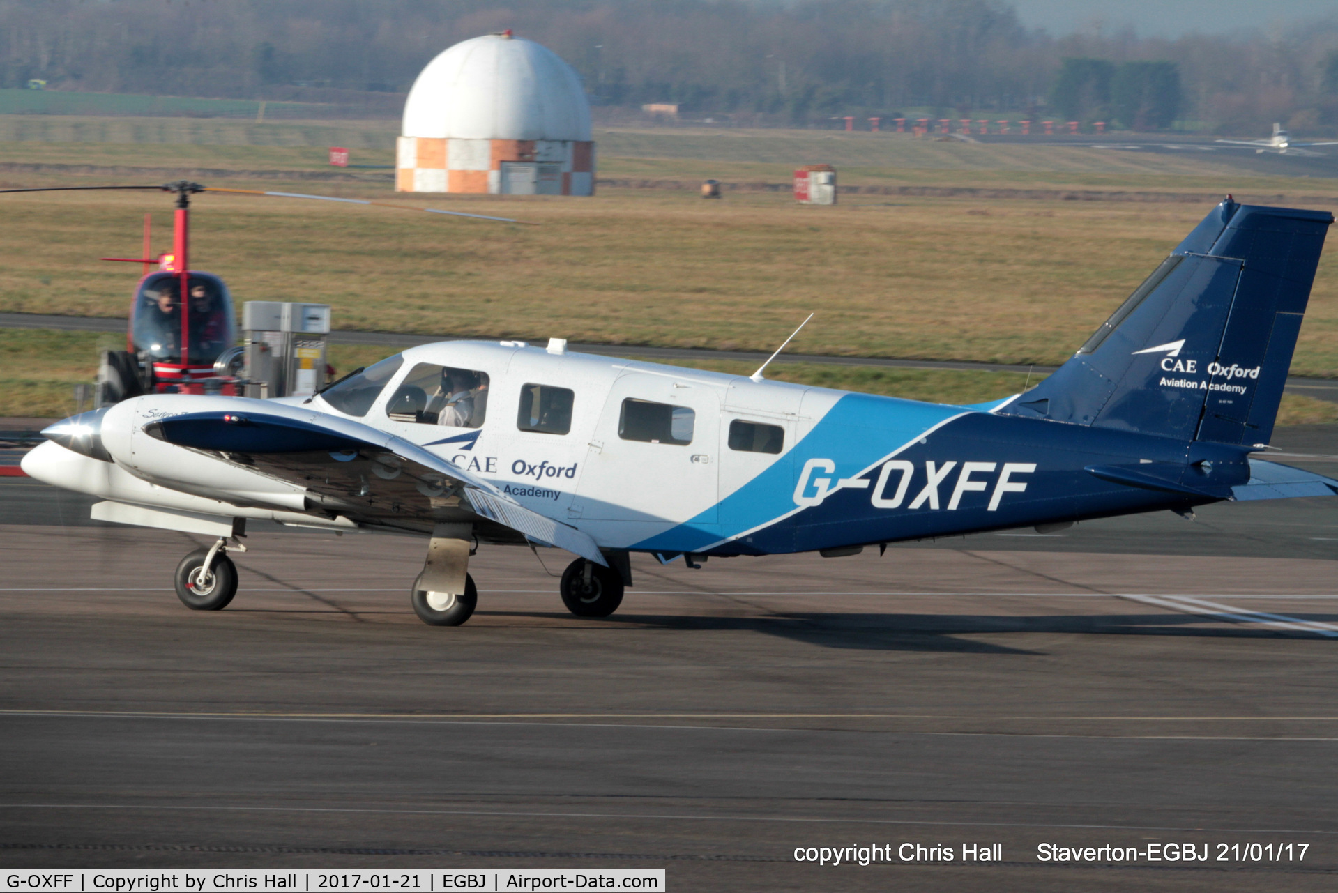 G-OXFF, 2013 Piper PA-34-220T Seneca V C/N 34-49485, at Staverton