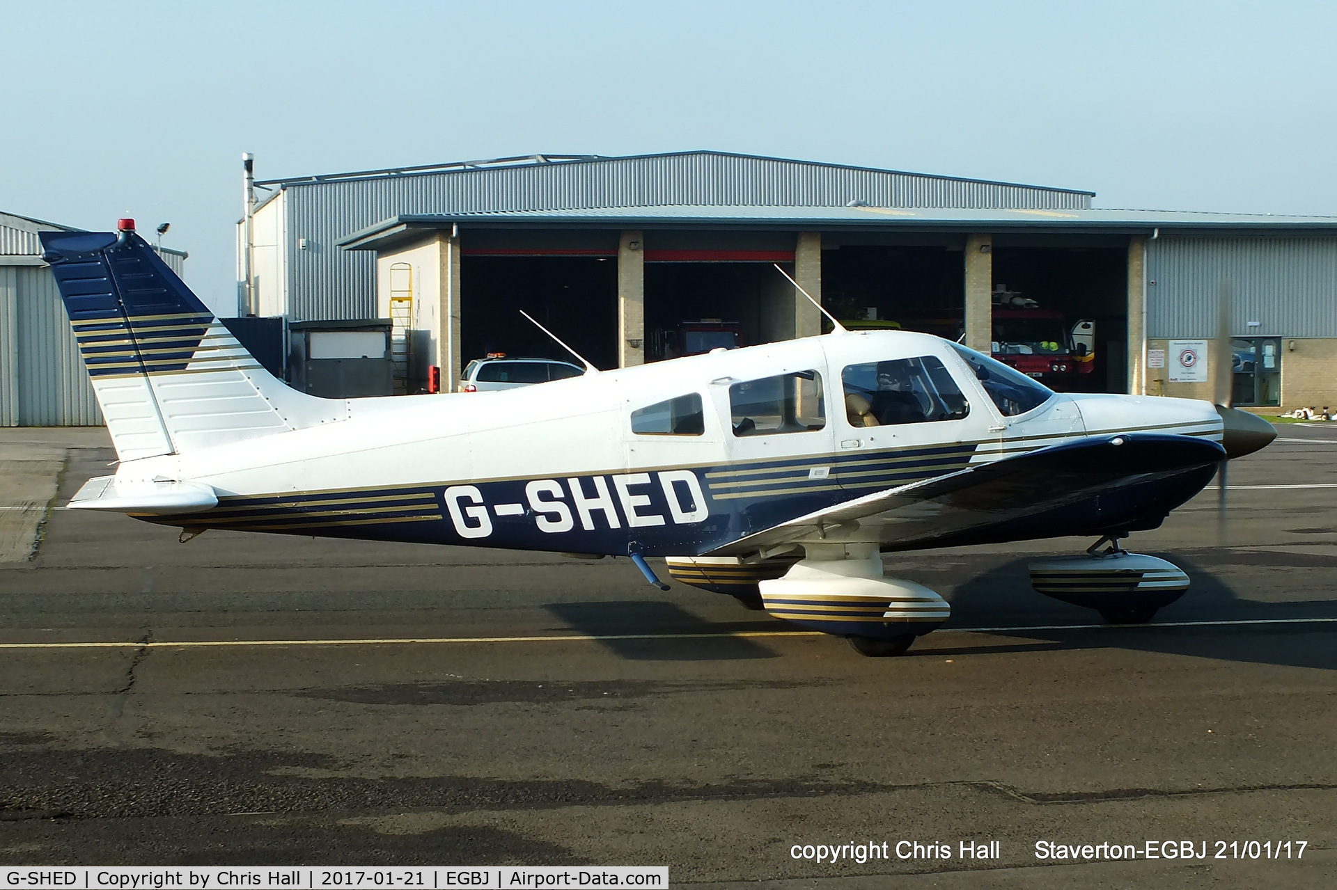 G-SHED, 1978 Piper PA-28-181 Cherokee Archer II C/N 28-7890068, at Staverton