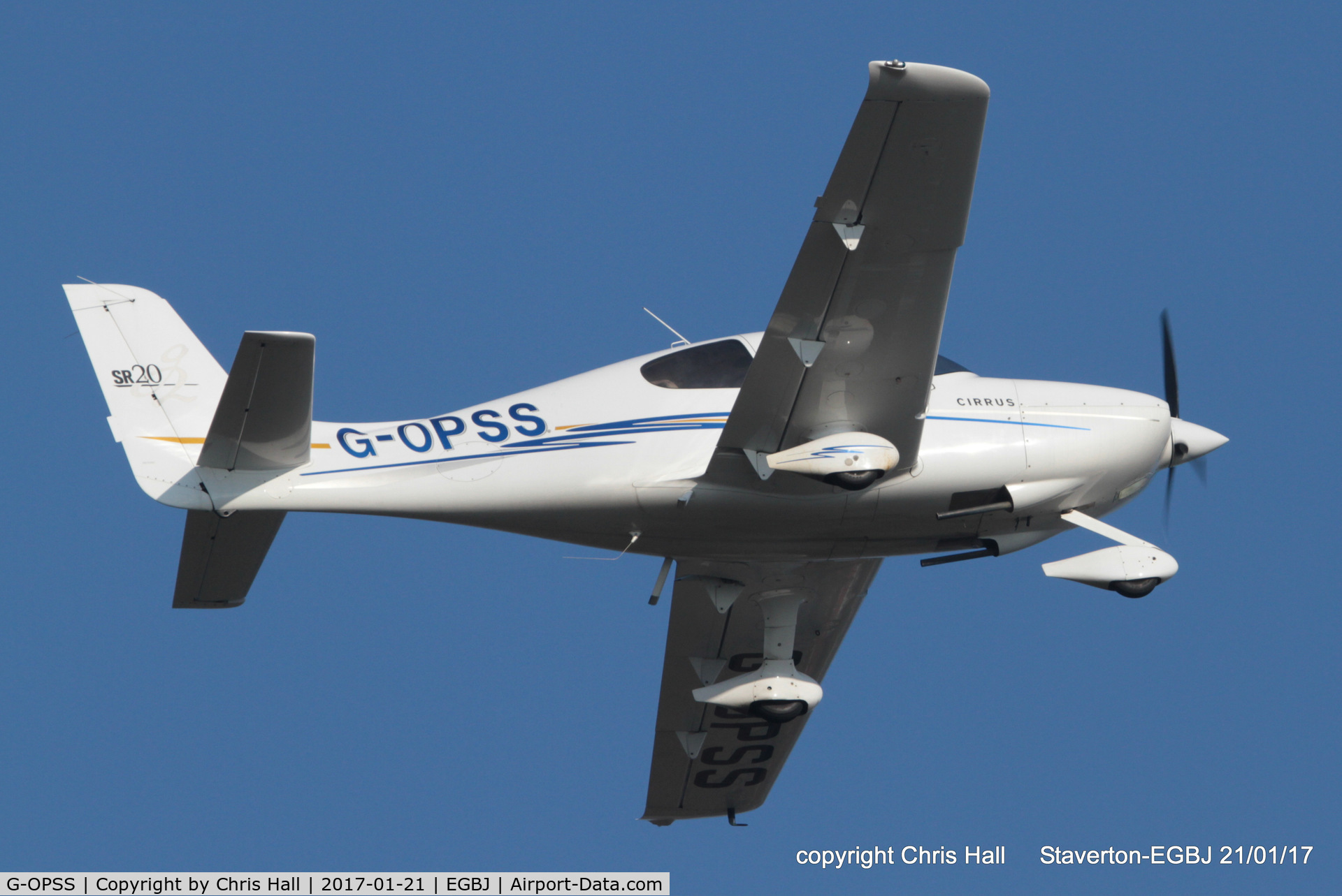 G-OPSS, 2004 Cirrus SR20 G2 C/N 1458, at Staverton