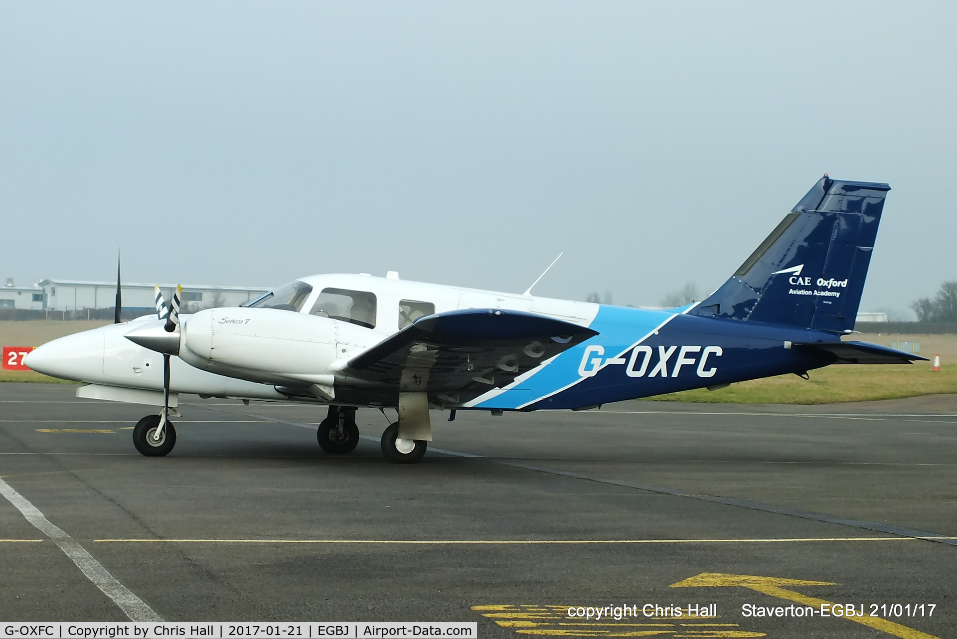 G-OXFC, 2013 Piper PA-34-220T Seneca V C/N 34-49481, at Staverton