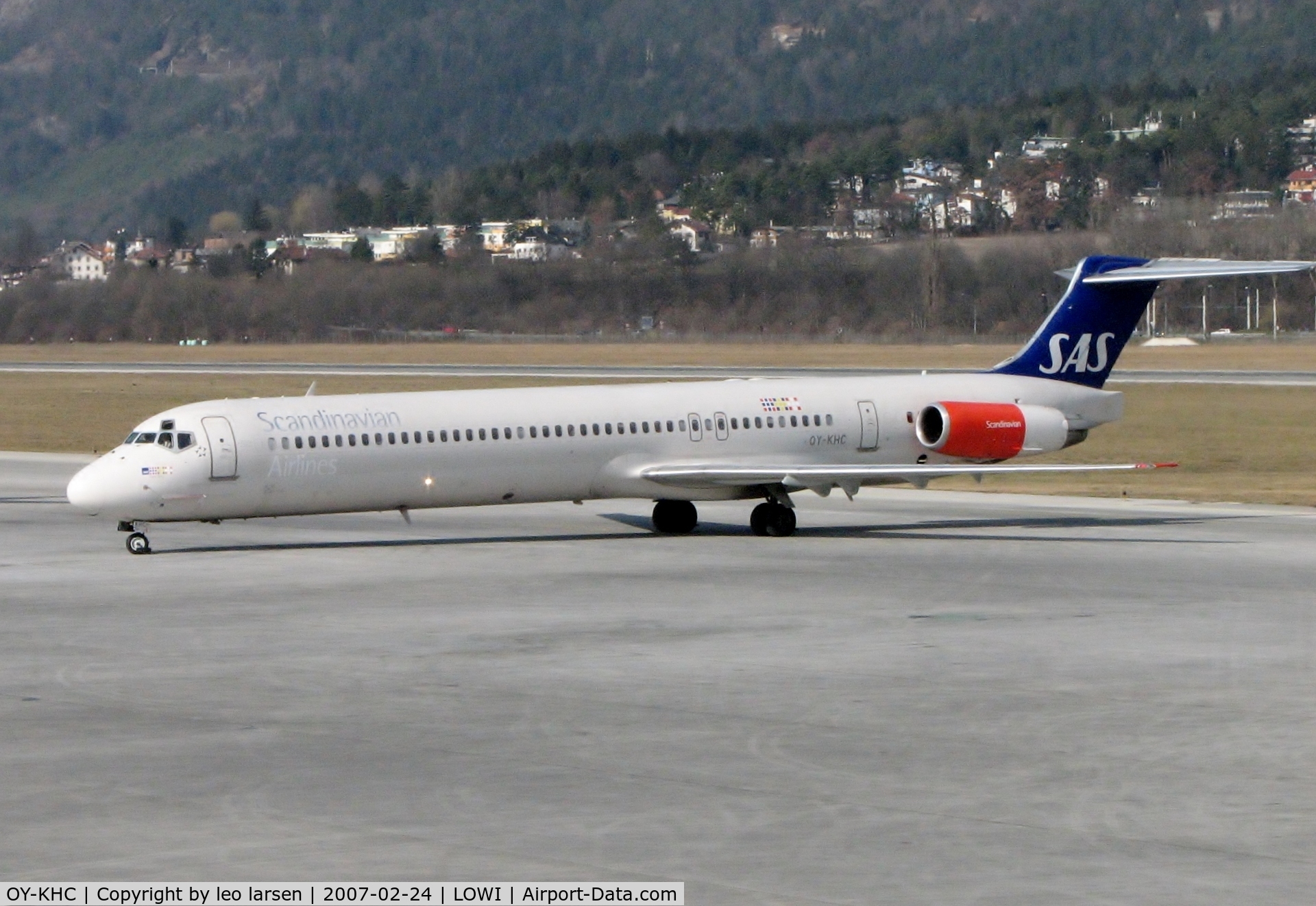 OY-KHC, 1986 McDonnell Douglas MD-82 (DC-9-82) C/N 49436, Innsbruck 24.2.2007