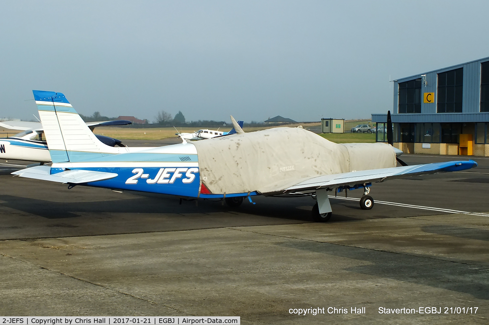 2-JEFS, 1987 Piper PA-32R-301 Saratoga C/N 3229003, at Staverton
