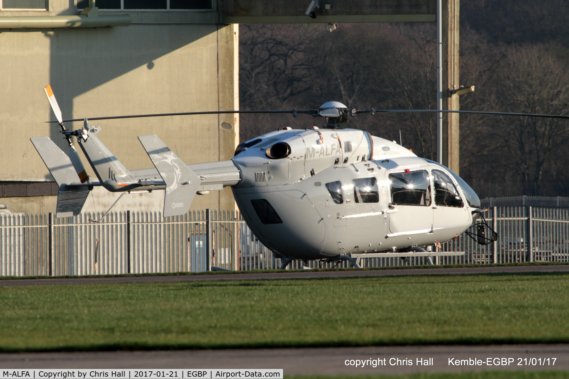 M-ALFA, 2013 Eurocopter EC-145 (BK-117C-2) C/N 9570, at Kemble