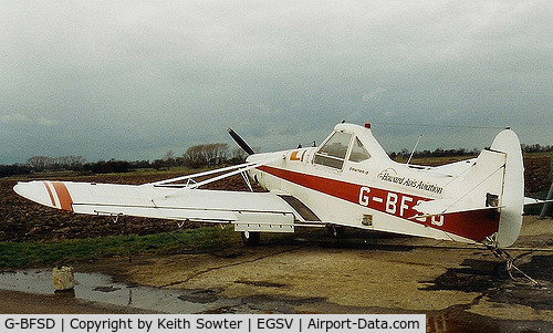G-BFSD, 1976 Piper PA-25-235 Pawnee C/N 25-7656084, Old Buckenham Airfield