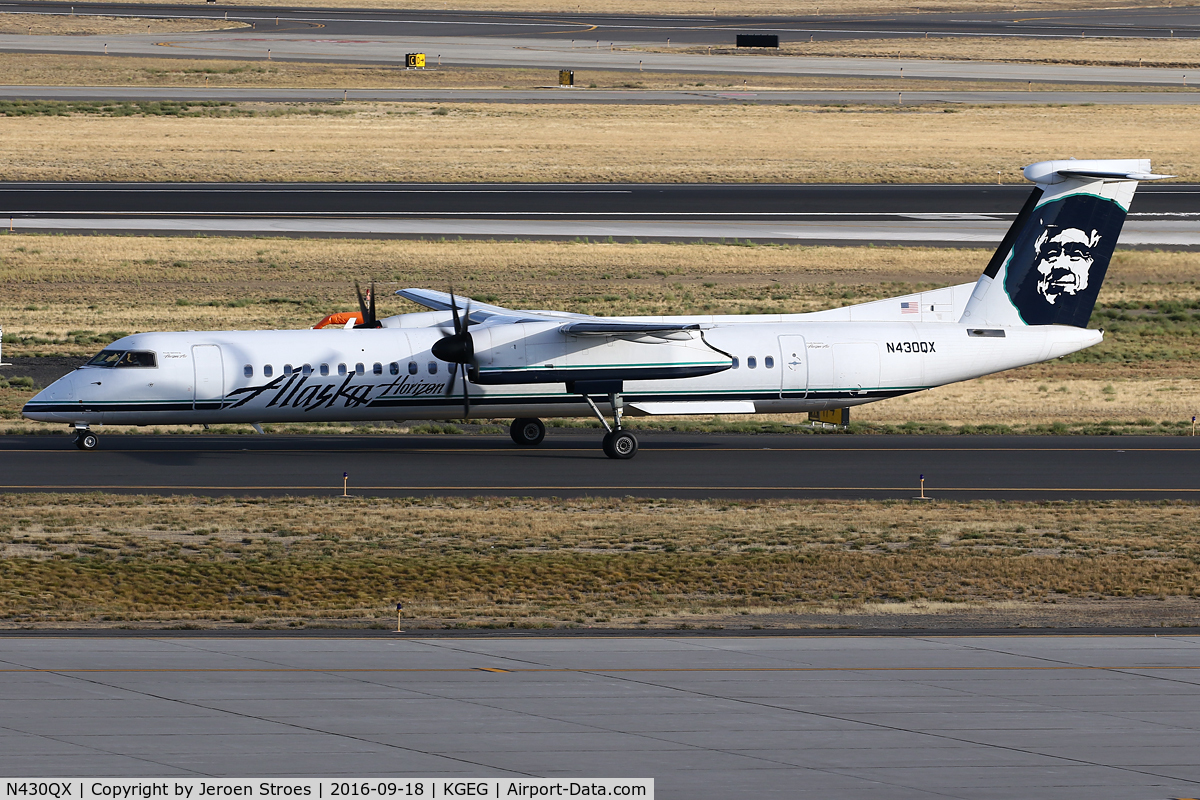 N430QX, 2007 Bombardier DHC-8-402 Dash 8 C/N 4163, spokane