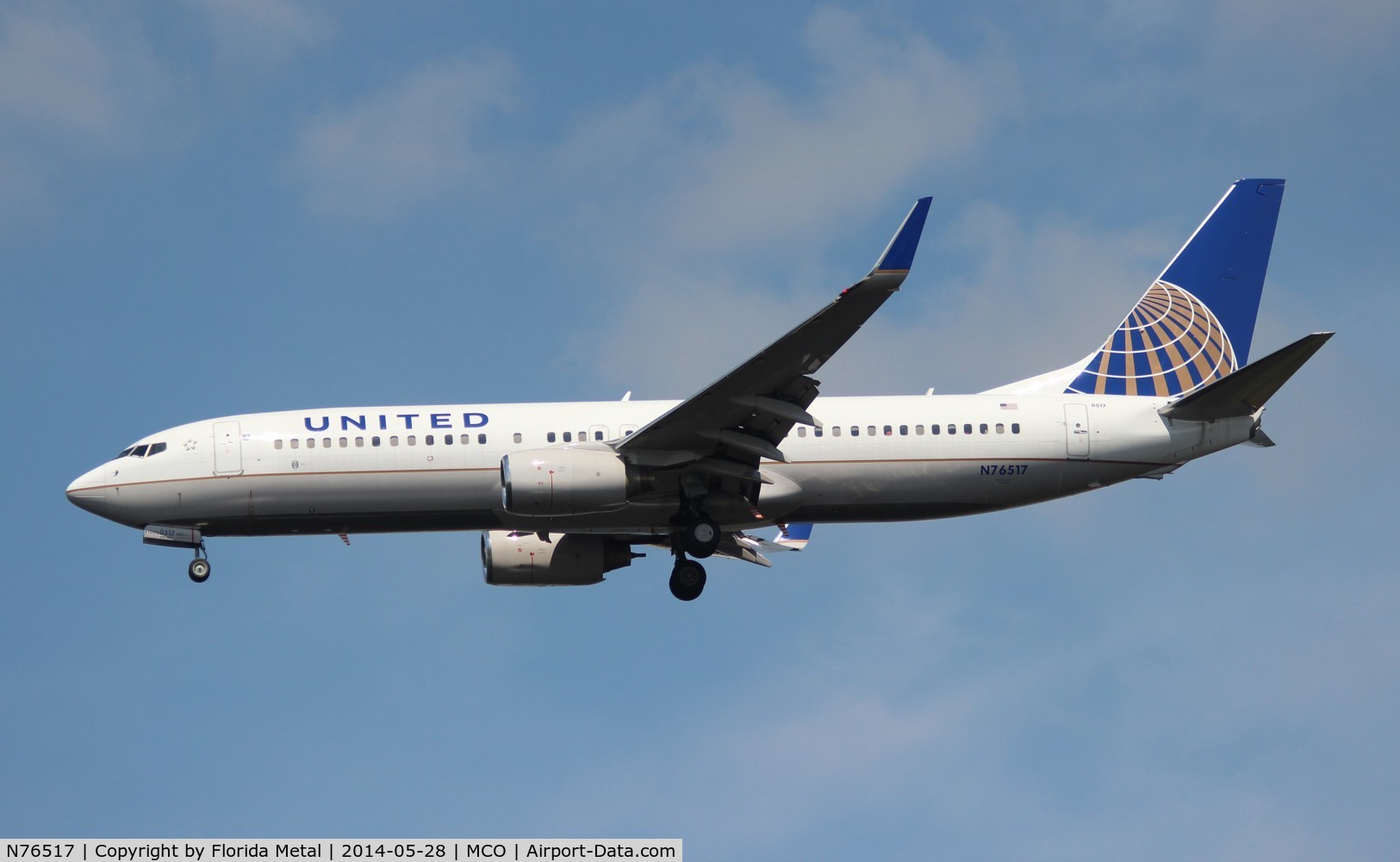 N76517, 2008 Boeing 737-824 C/N 31628, United