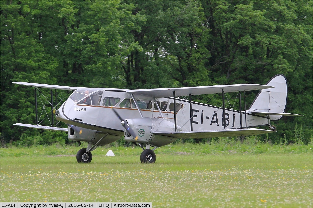 EI-ABI, 1936 De Havilland DH-84 Dragon 2 C/N 6105, De Havilland DH-84 Dragon 2, Take off rwy 28, La Ferté-Alais airfield (LFFQ) Air show 2016