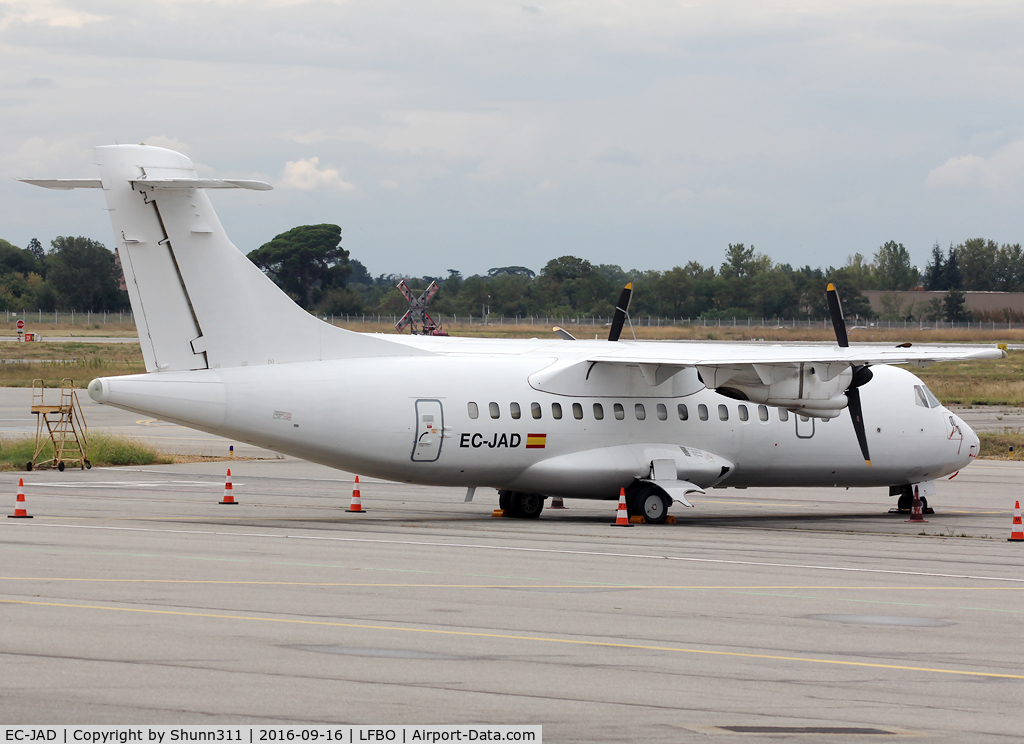 EC-JAD, 1992 ATR 42-201 C/N 321, Parked at the Genreal Aviation area...