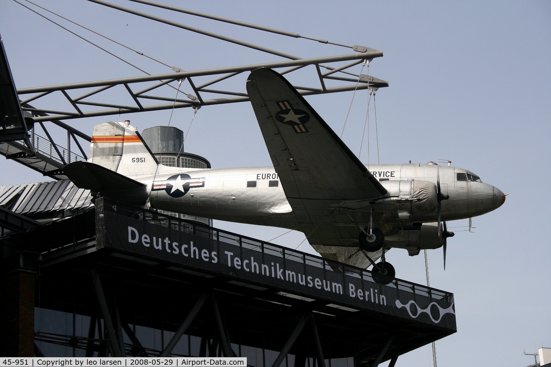 45-951, 1945 Douglas C-47B-45-DK C/N 16954/34214, Technikmuseum 29.5.2008
