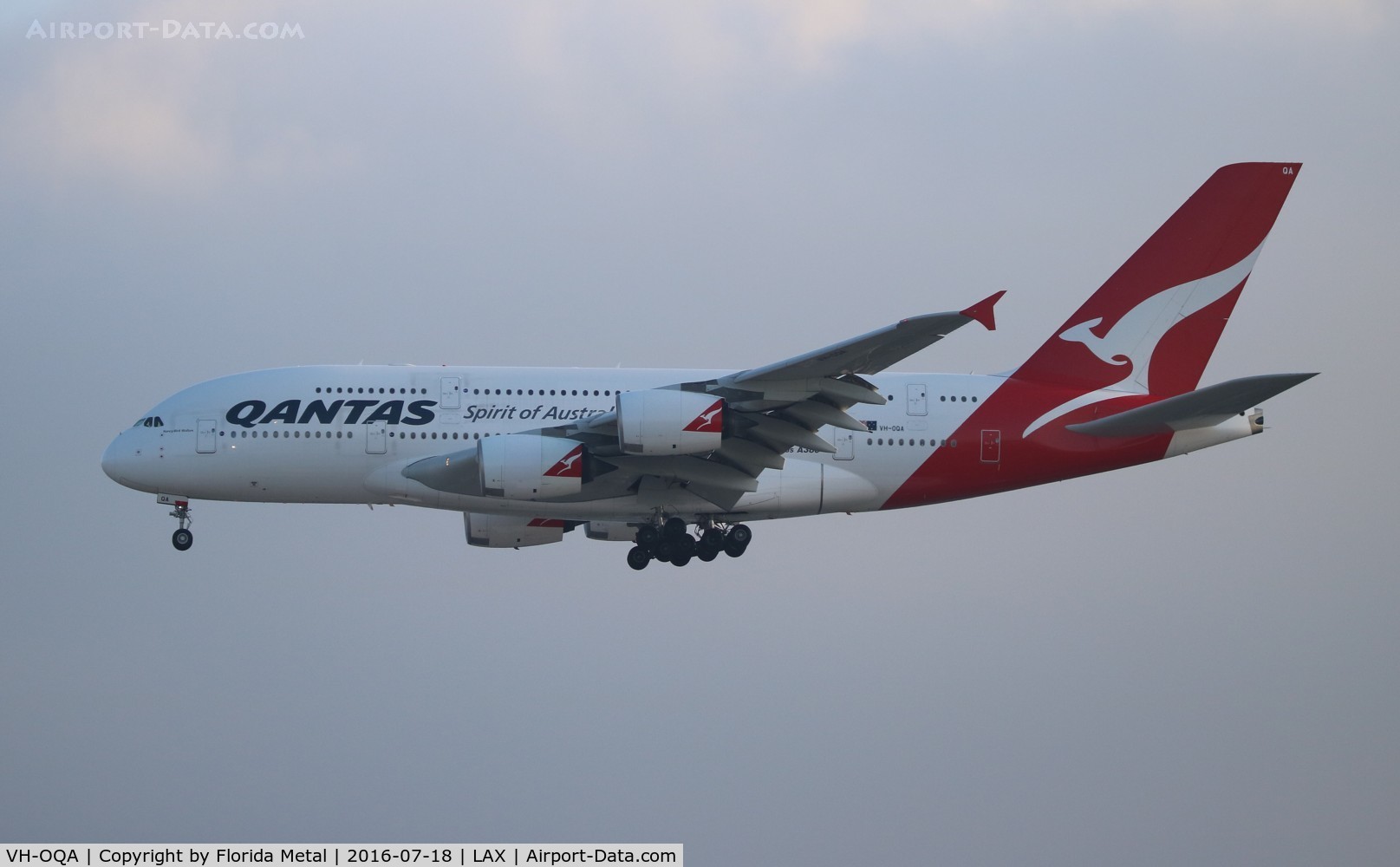 VH-OQA, 2008 Airbus A380-842 C/N 014, Qantas