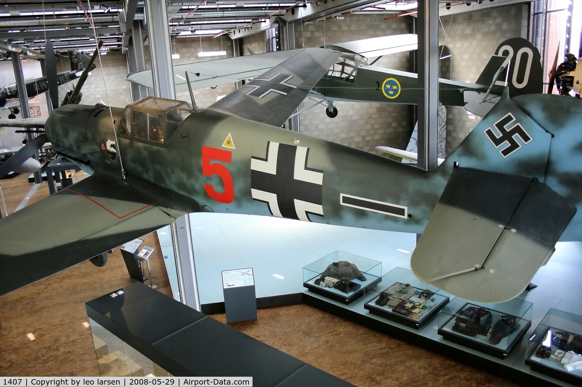 1407, Messerschmitt Bf-109E-4 C/N 1407, Technikmuseum Berlin 29.5.2008