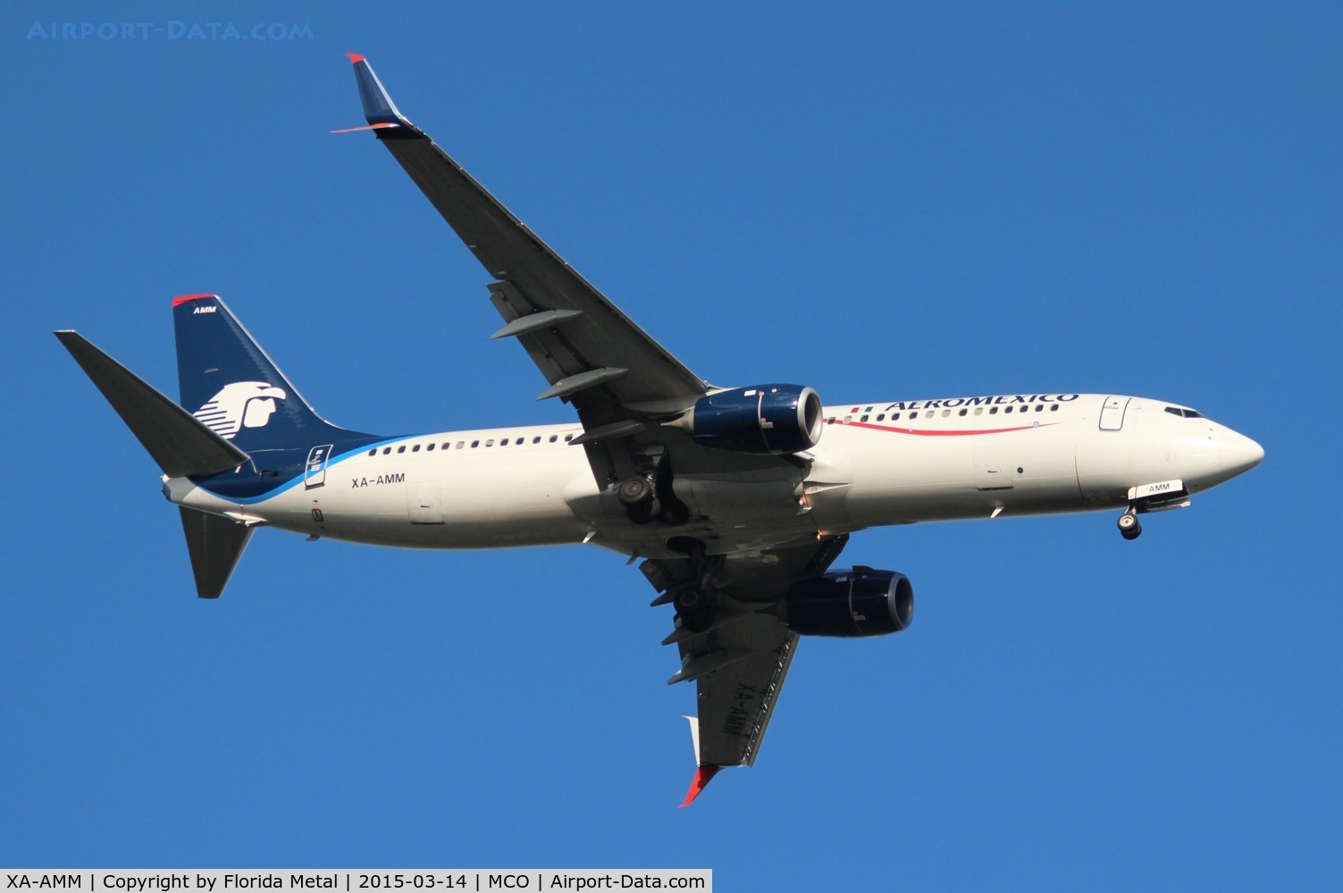 XA-AMM, 2014 Boeing 737-852 C/N 39944, Aeromexico