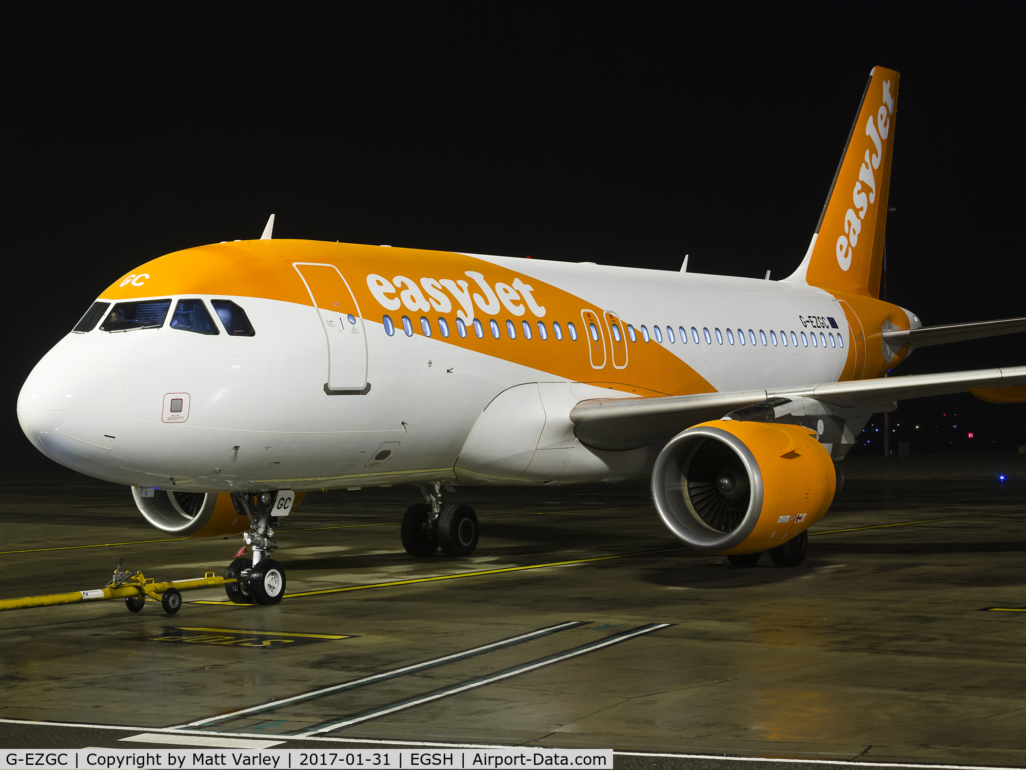 G-EZGC, 2010 Airbus A319-111 C/N 4444, Sat on stand 5 @ NWI....