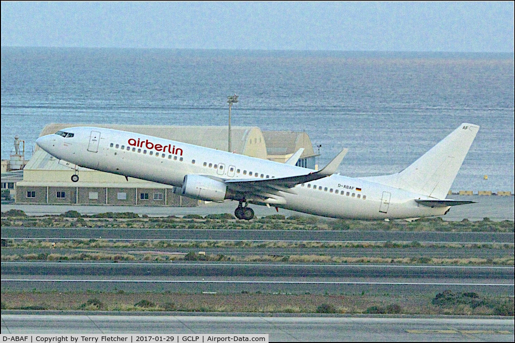 D-ABAF, 2001 Boeing 737-86J C/N 30878, Air Berlin's 2001 Boeing 737-86J, c/n: 30878 at Gran Canaria