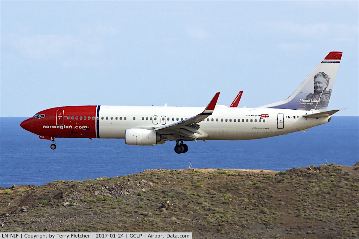 LN-NIF, 2012 Boeing 737-8JP C/N 39434, at Gran Canaria