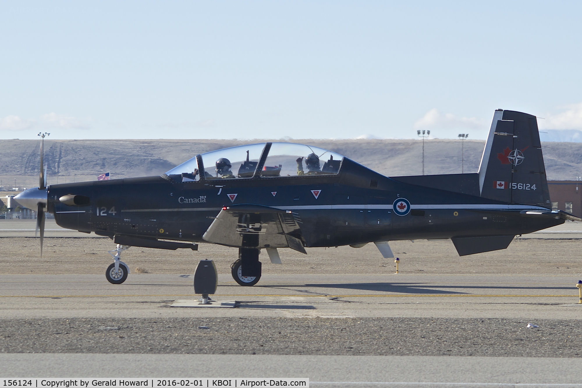 156124, 2000 Raytheon CT-156 Harvard II C/N PF-24, Taxi on Alpha.  No.2 CFFTS, Moose Jaw, Saskatchewan, Canada.