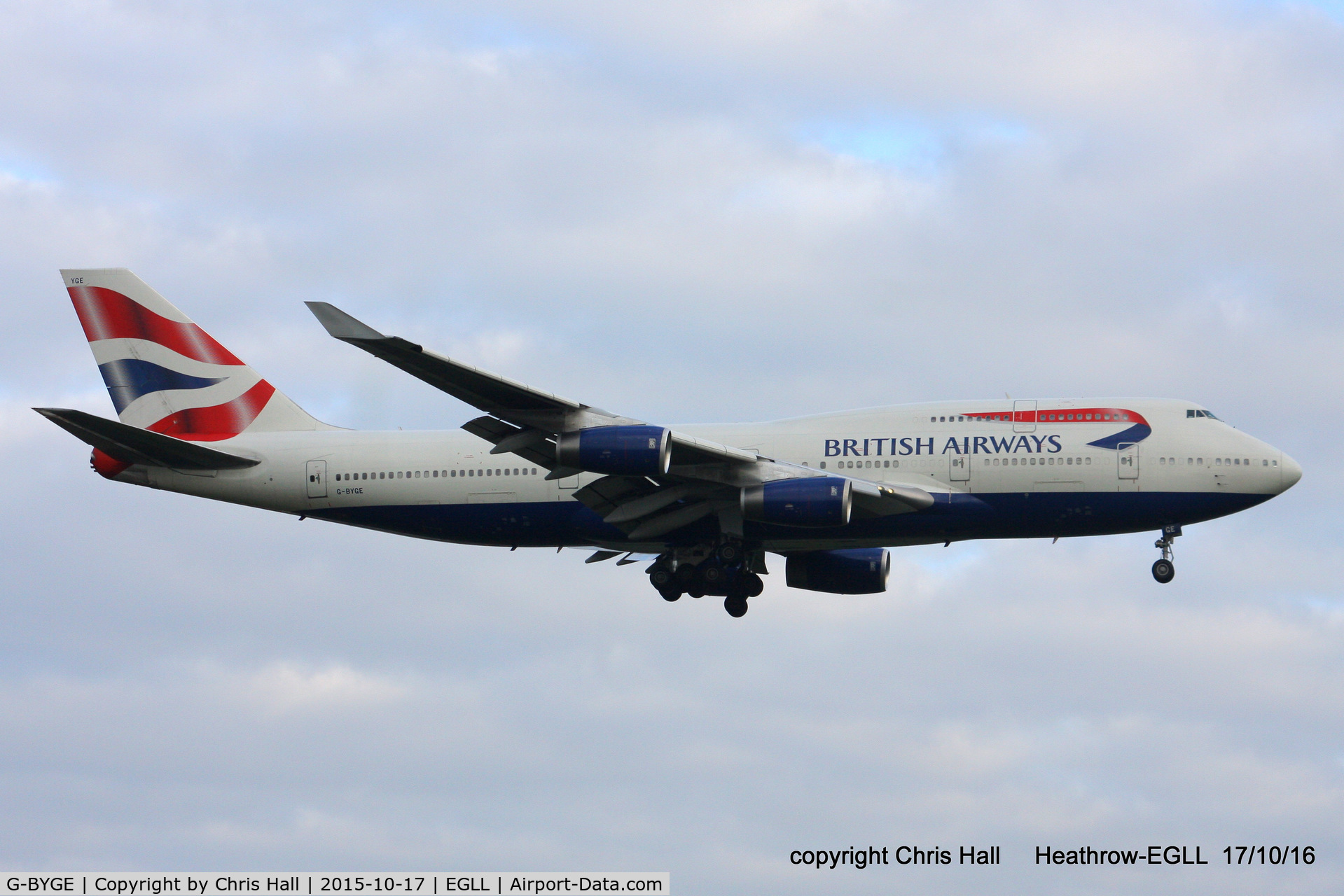 G-BYGE, 1999 Boeing 747-436 C/N 28858, British Airways
