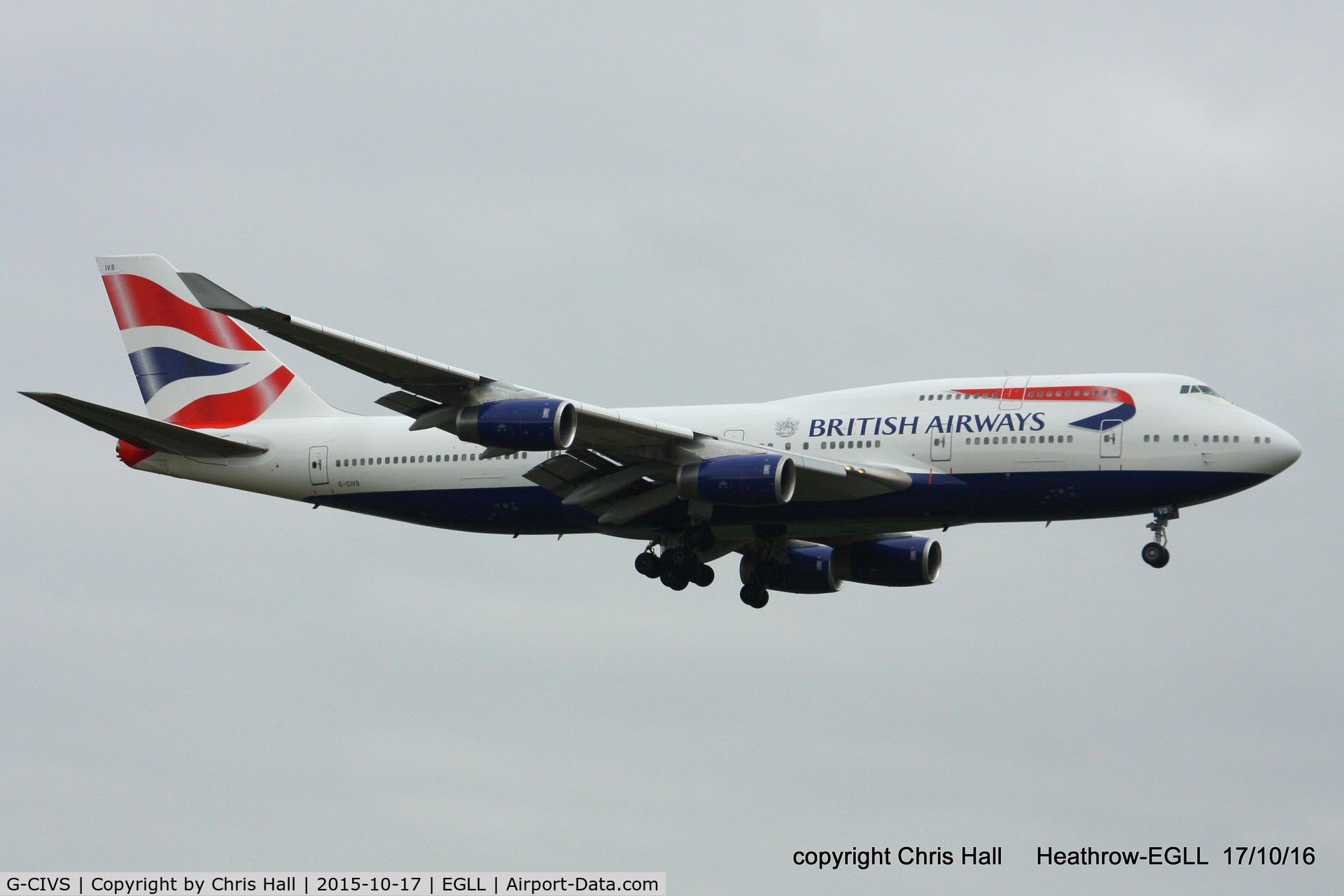 G-CIVS, 1998 Boeing 747-436 C/N 28851, British Airways