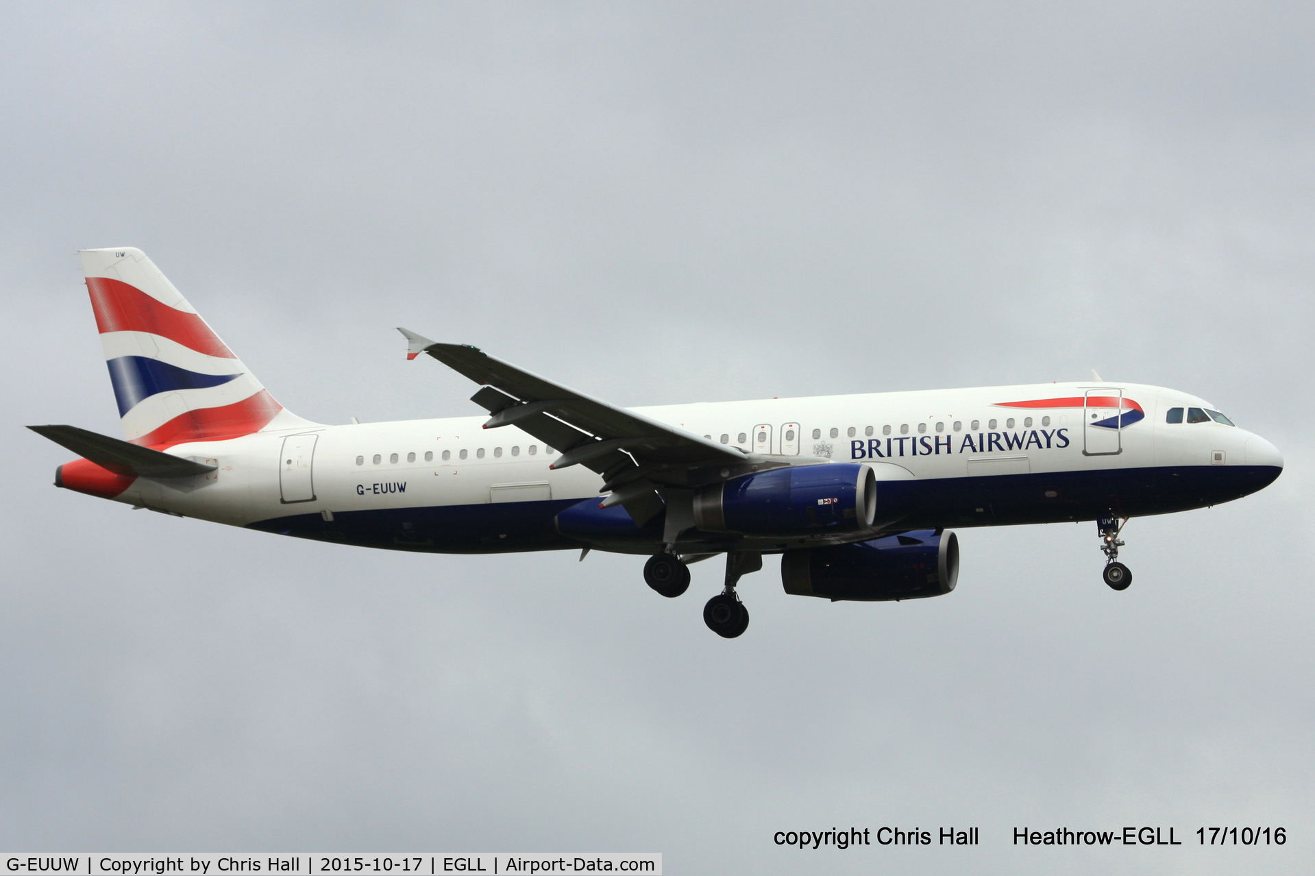 G-EUUW, 2008 Airbus A320-232 C/N 3499, British Airways