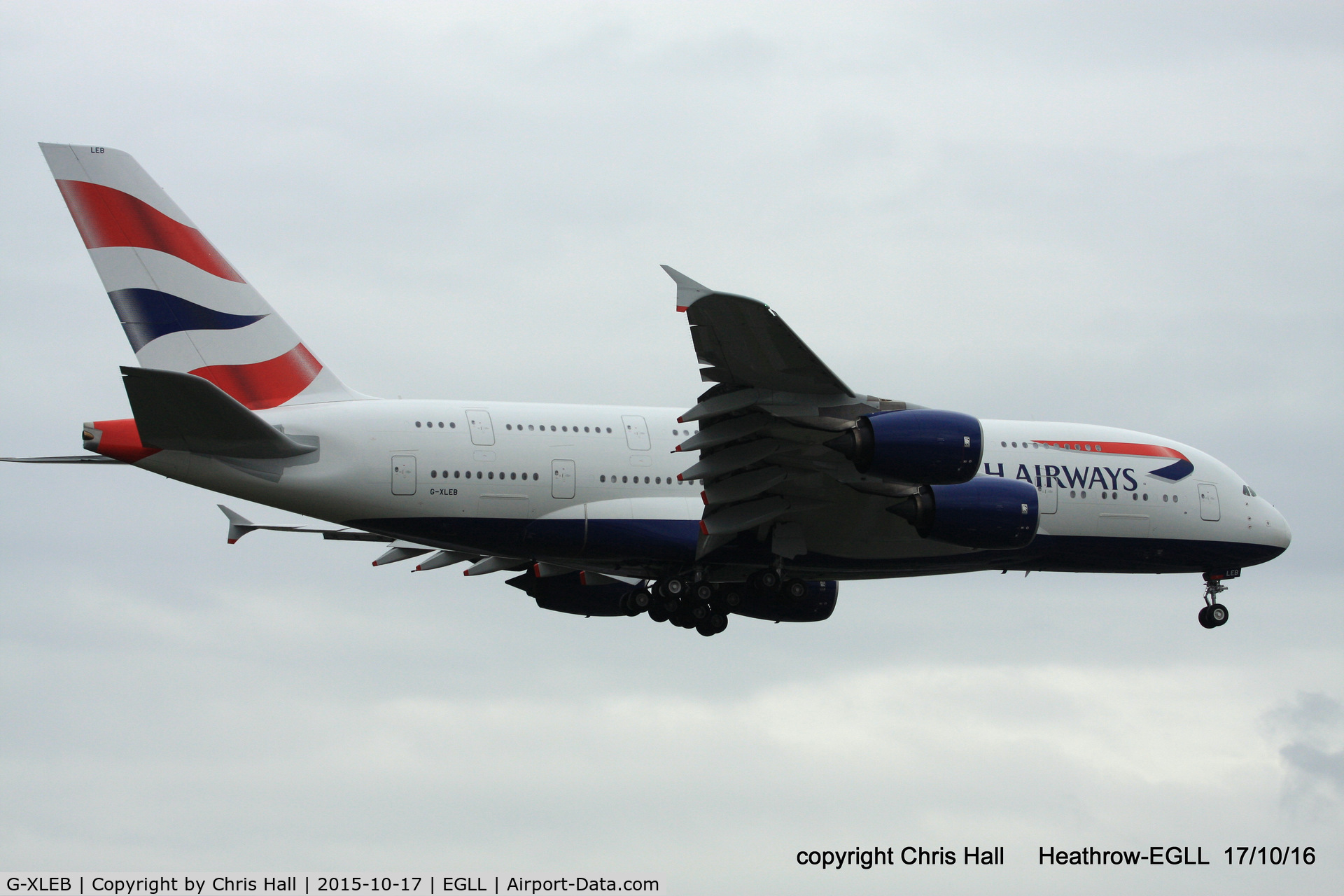 G-XLEB, 2013 Airbus A380-841 C/N 121, British Airways