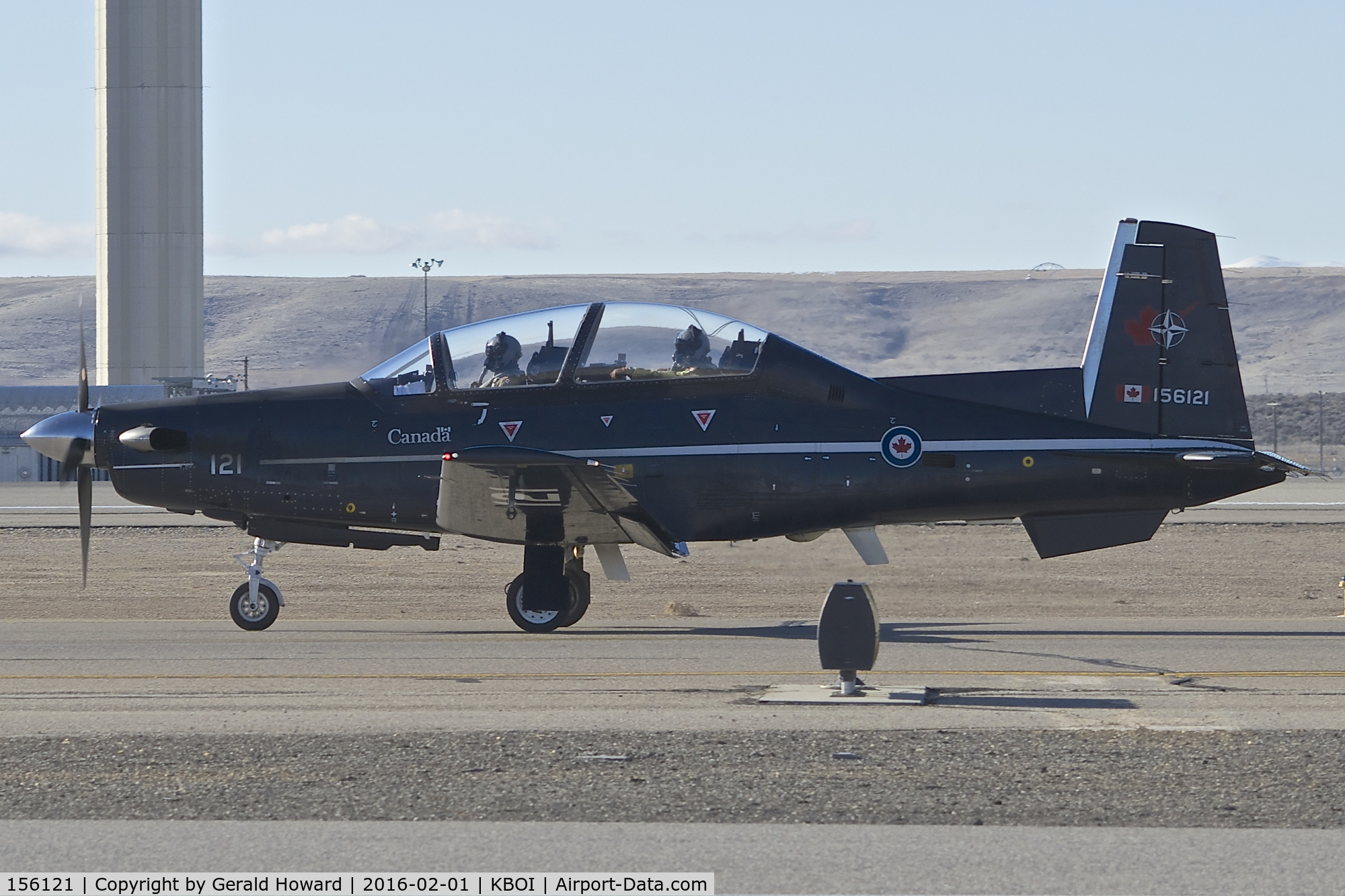 156121, Raytheon CT-156 Harvard II C/N PF-21, Taxi on Alpha.  No.2 CFFTS, Moose Jaw, Saskatchewan, Canada.