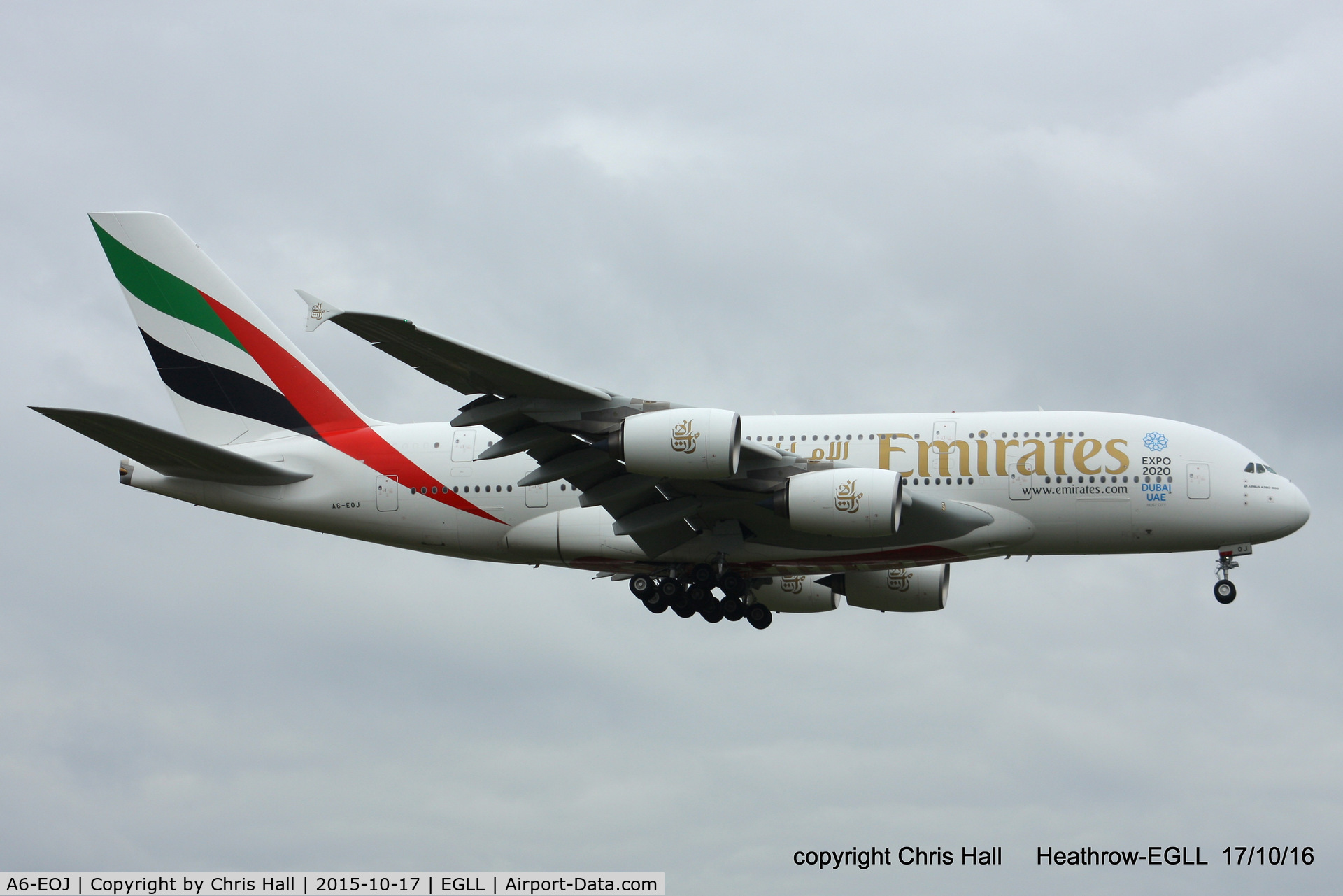 A6-EOJ, 2015 Airbus A380-861 C/N 182, Emirates