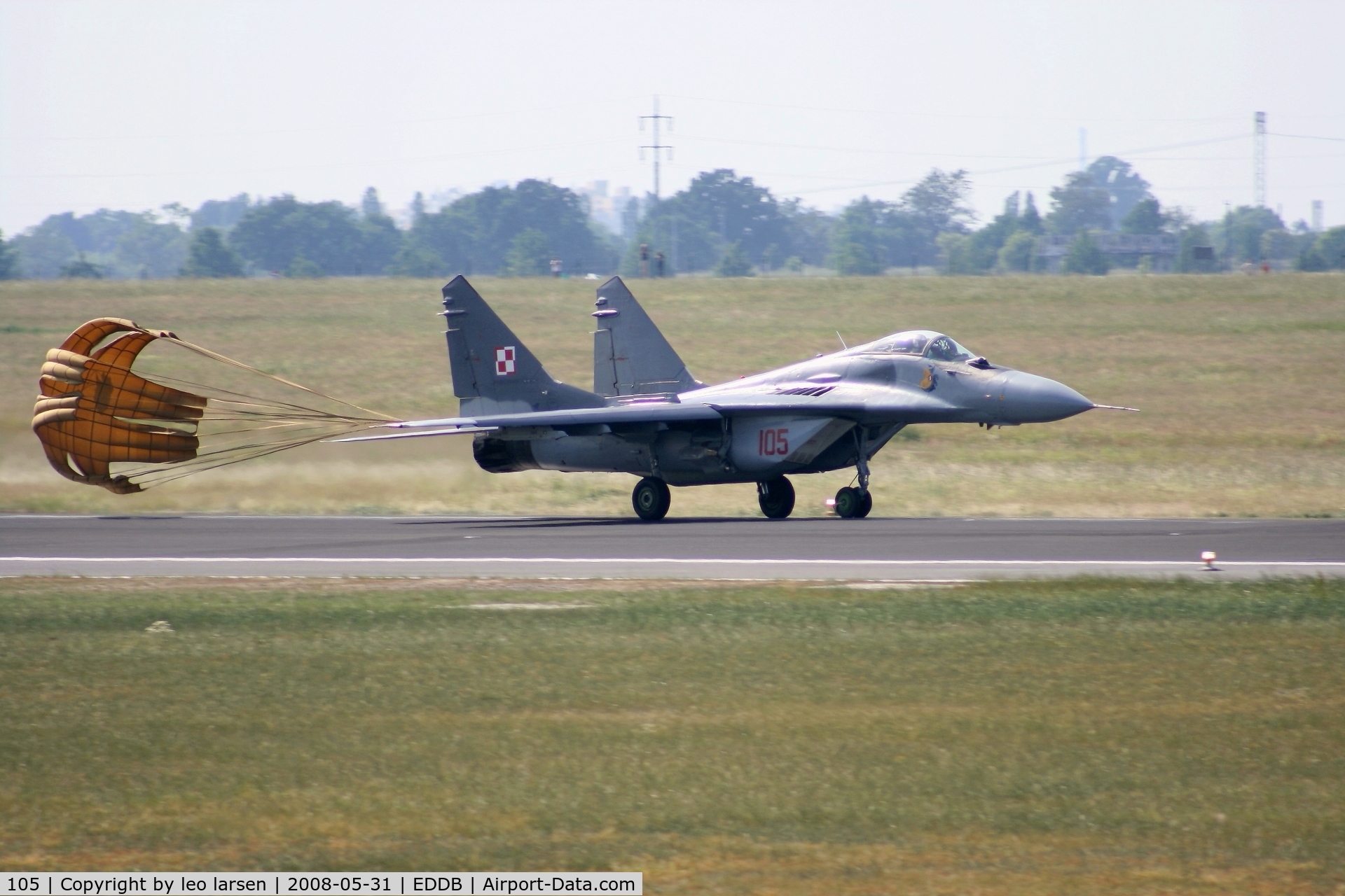 105, Mikoyan-Gurevich MiG-29A C/N 2960535105, Berlin Air Show 31.5.2008
