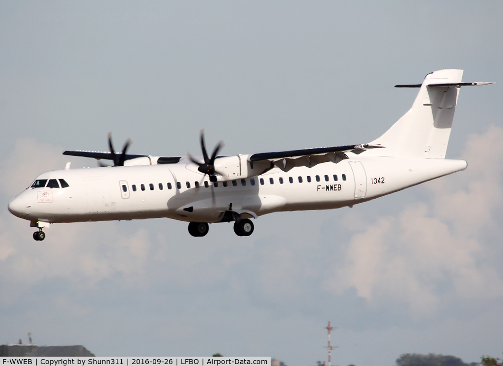 F-WWEB, 2016 ATR 72-600 (72-212A) C/N 1342, C/n 1342 - For Nordic Aviation Capital (NAC) - Actually stored