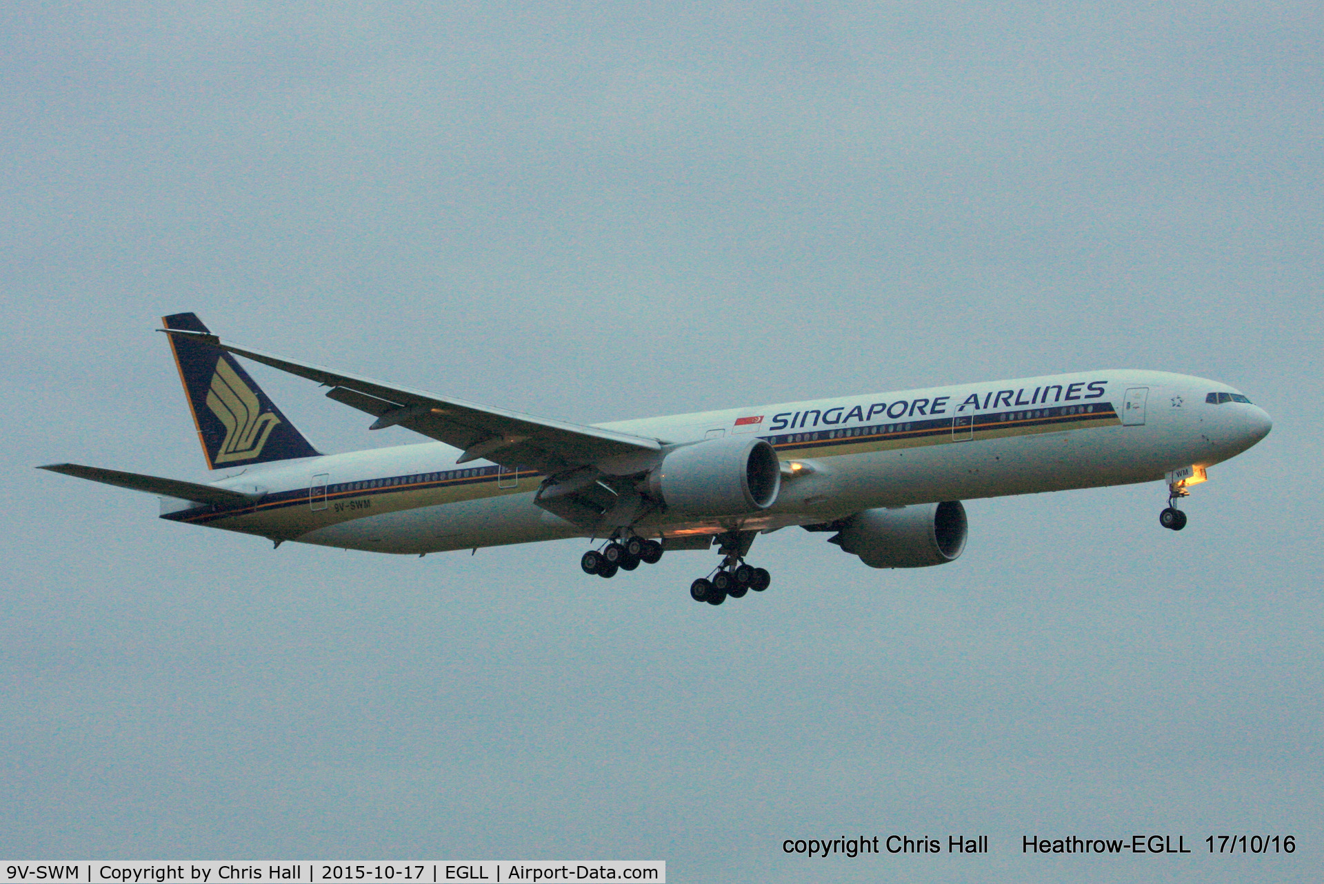 9V-SWM, 2008 Boeing 777-312/ER C/N 34578, Singapore Airlines