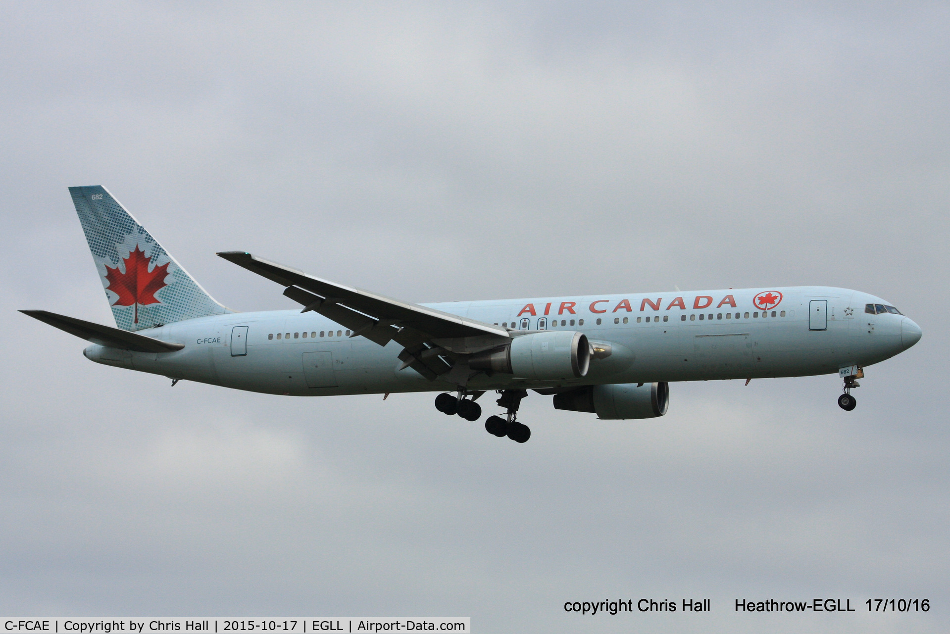 C-FCAE, 1988 Boeing 767-375/ER C/N 24083, Air Canada