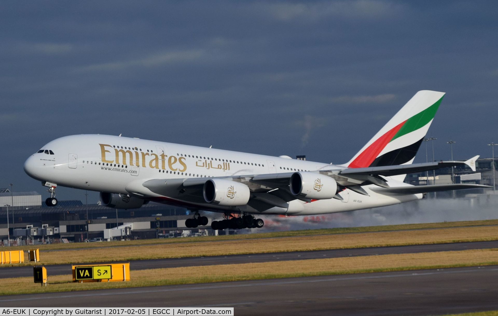 A6-EUK, 2016 Airbus A380-861 C/N 223, At Manchester